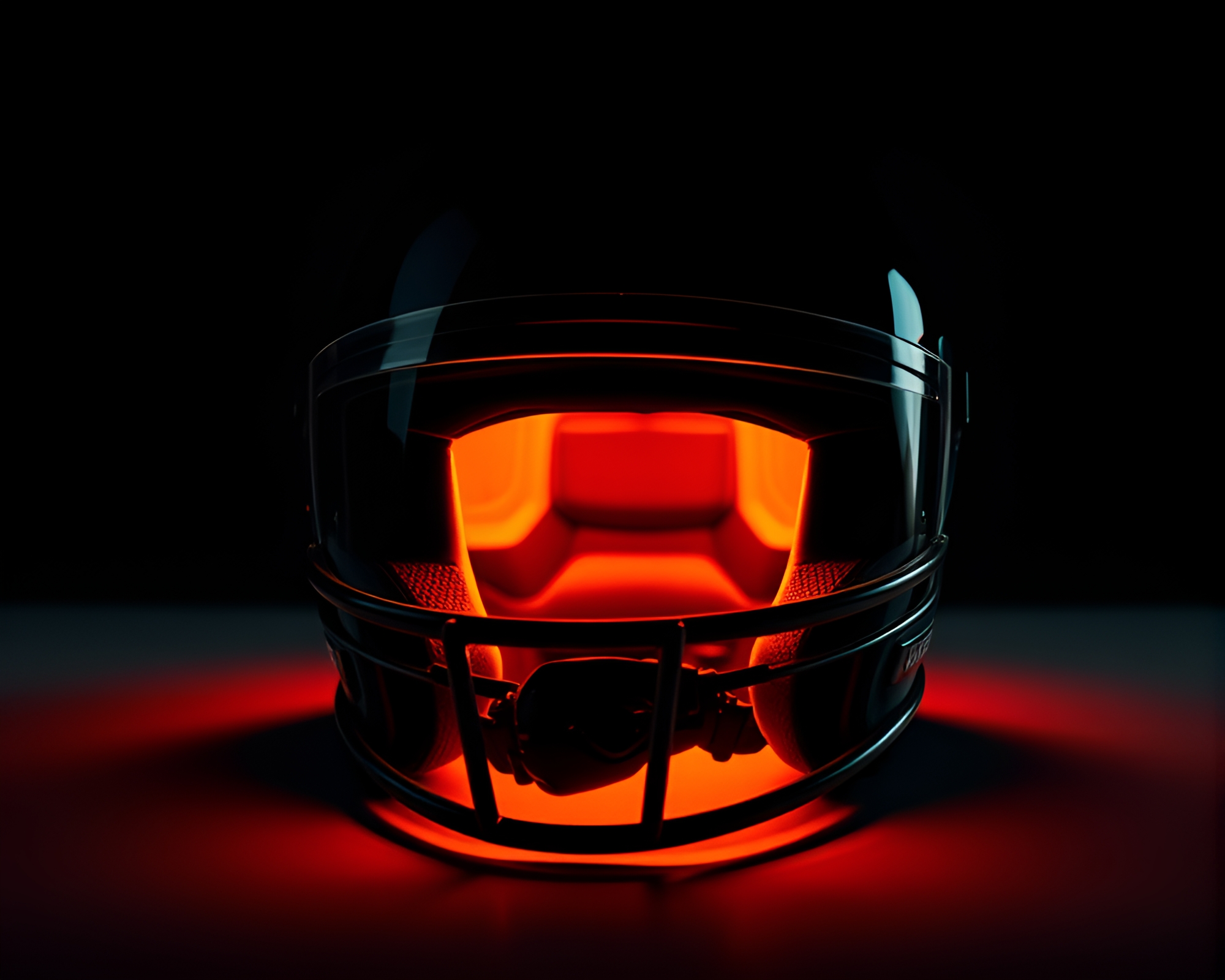 16-Bit Warrior Helmet Split-Tone Studio Composition – free AI stock image