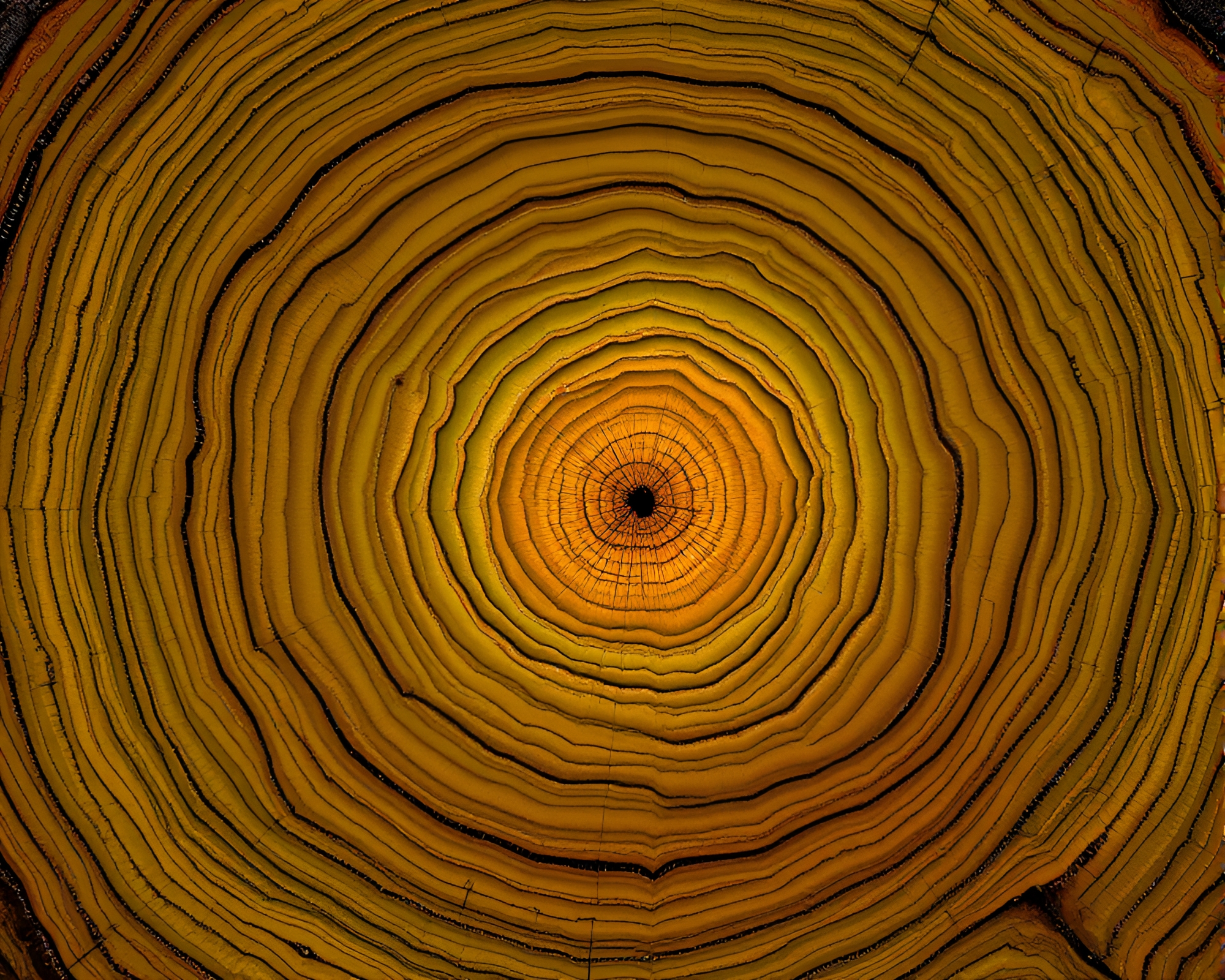 Savage River Jewel Tones Tree Ring Pattern Scene – free AI stock image