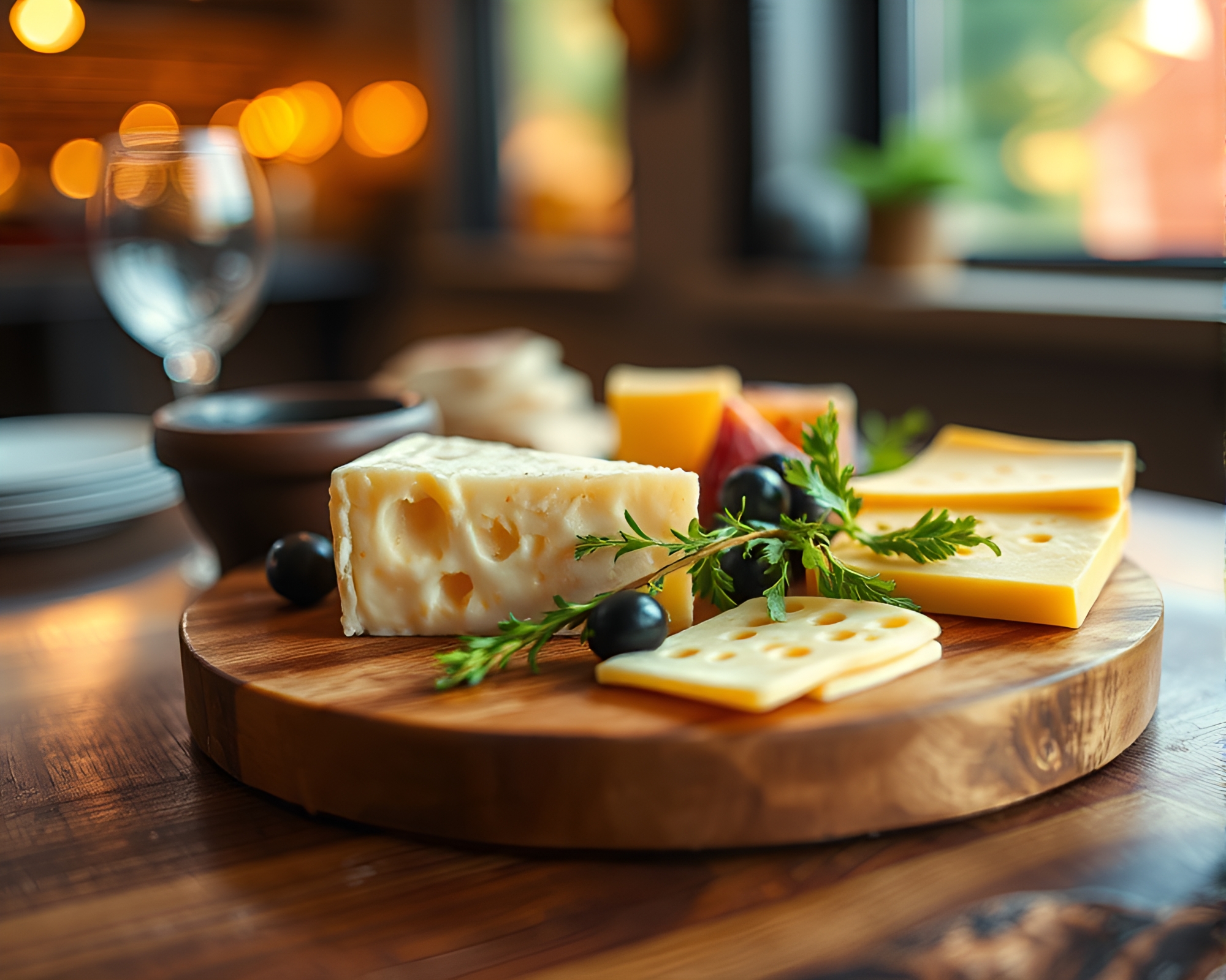 Cheese Platter in Motion Blur Woodcut Print – free AI stock image