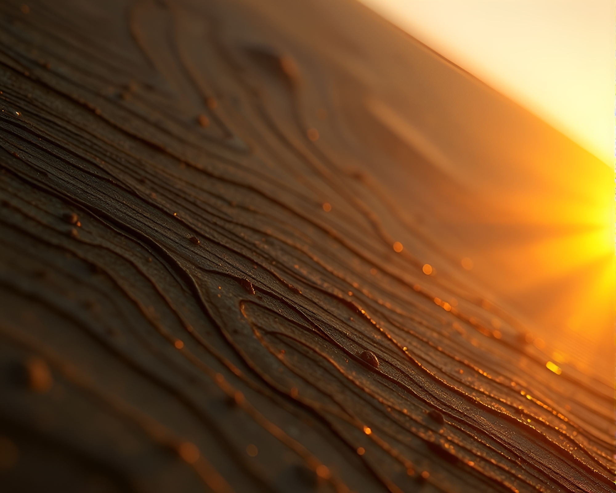 Bioluminescent Ley Line in Golden Hour Glow – free AI stock image