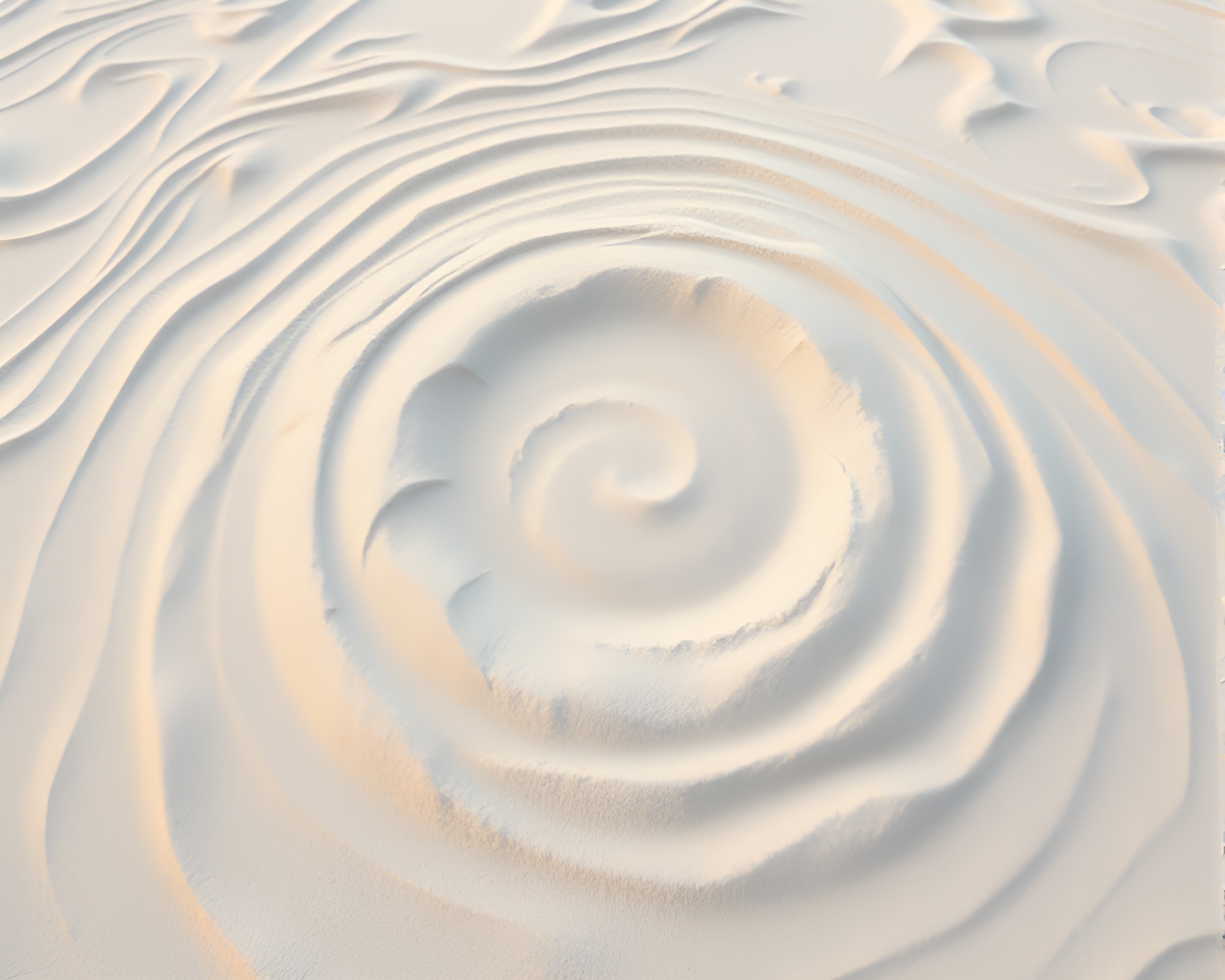 Volcanic Crater Sand Swirl Pattern Hair Simulation – free AI stock image