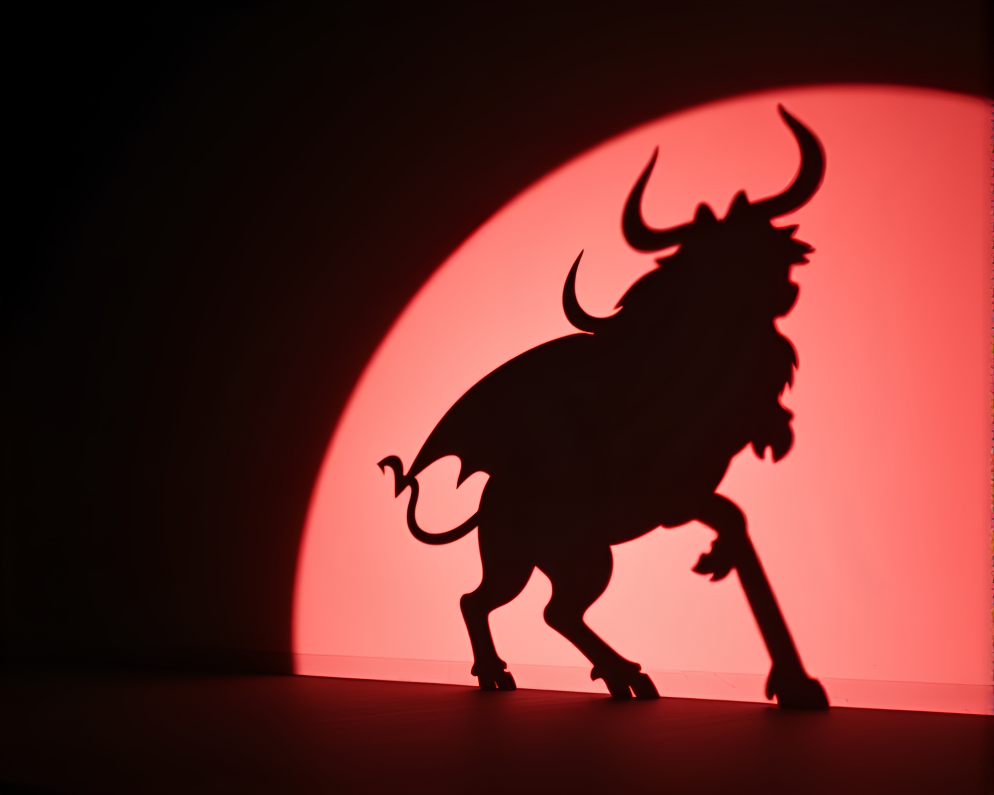 Majestic Minotaur in Library Shadows – free AI stock image