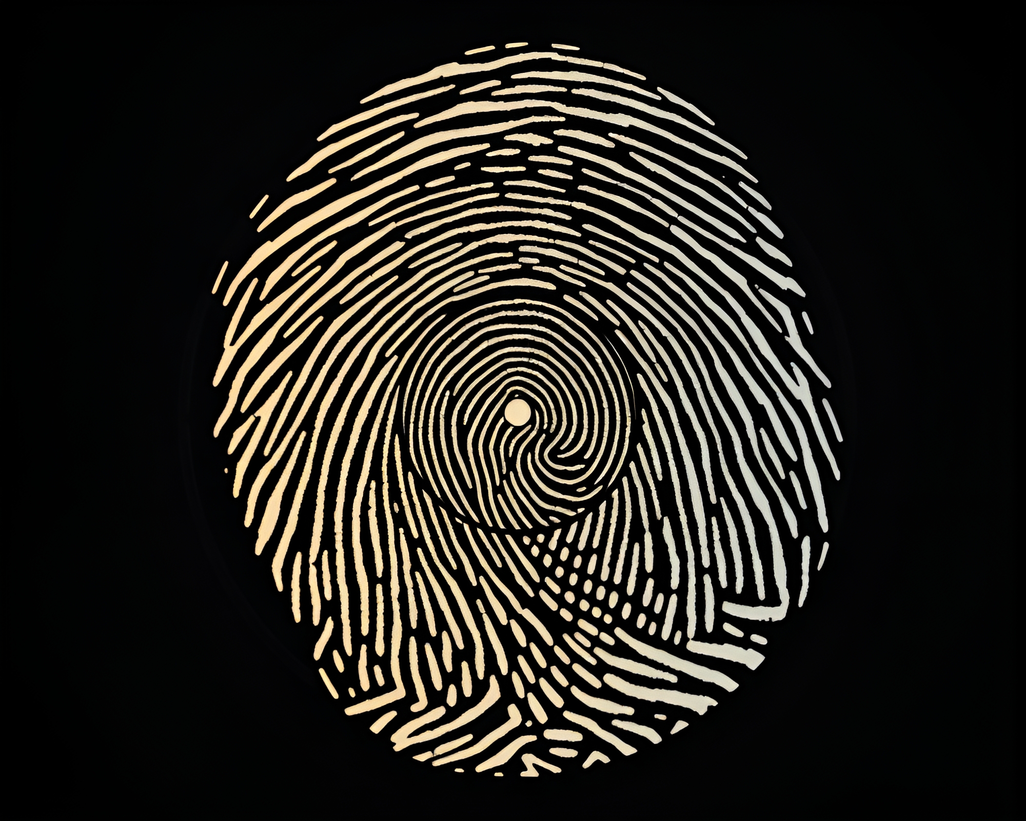 Swirling Fingerprint Vinyl Record in 8-bit Earth Tones – free AI stock image