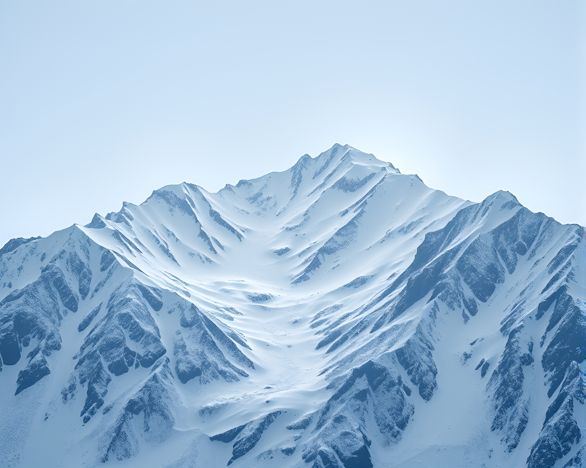 Mountain goat navigating Antarctic whiteout with dot matrix – free AI stock image