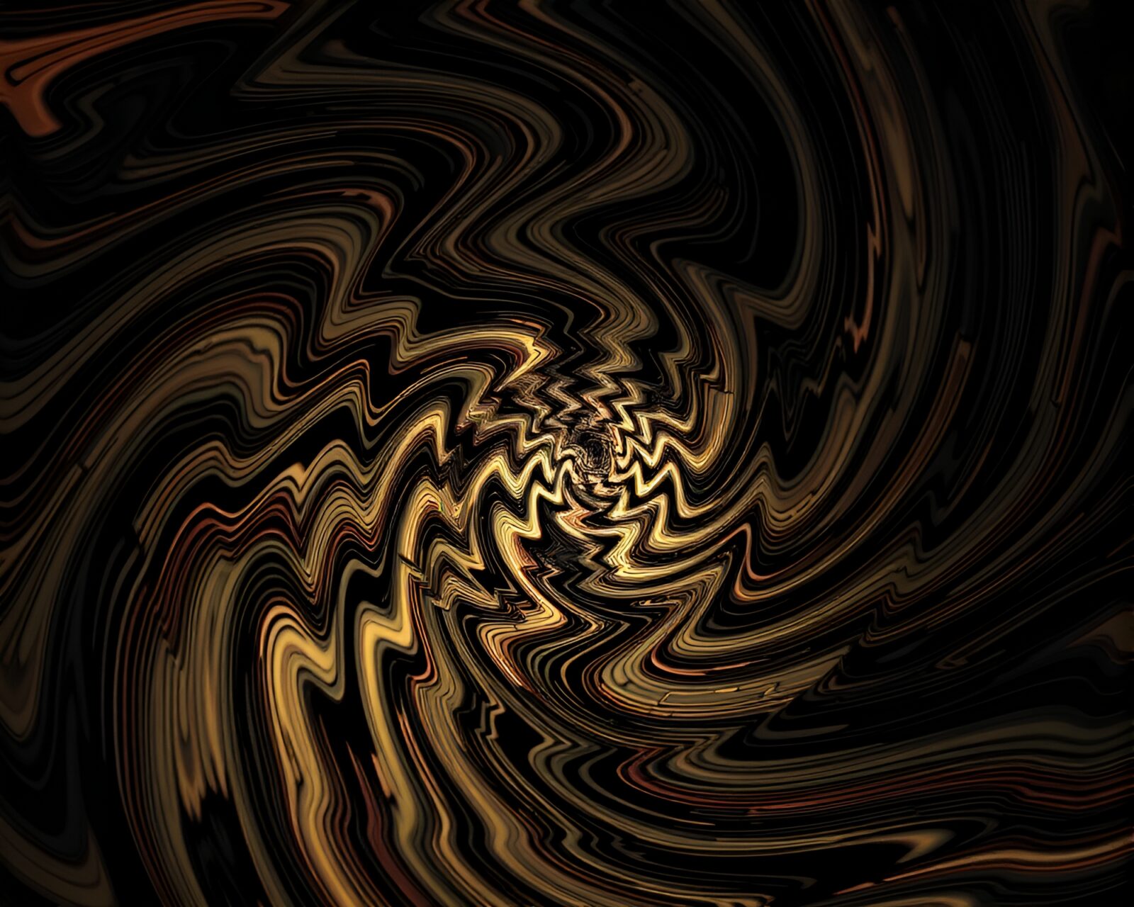 Abstract fantasy scene with intricate tessellation patterns and colorful lighting