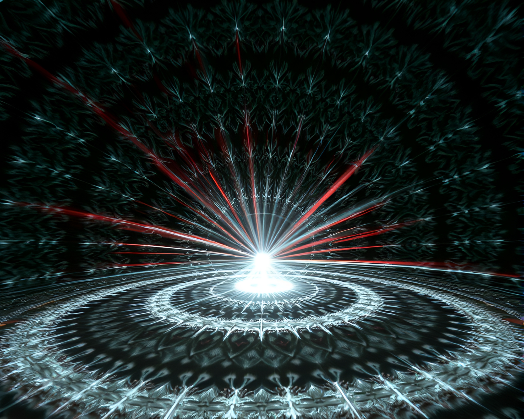Intricate Rift: Dimensional Lens Flare Dance – free AI stock image