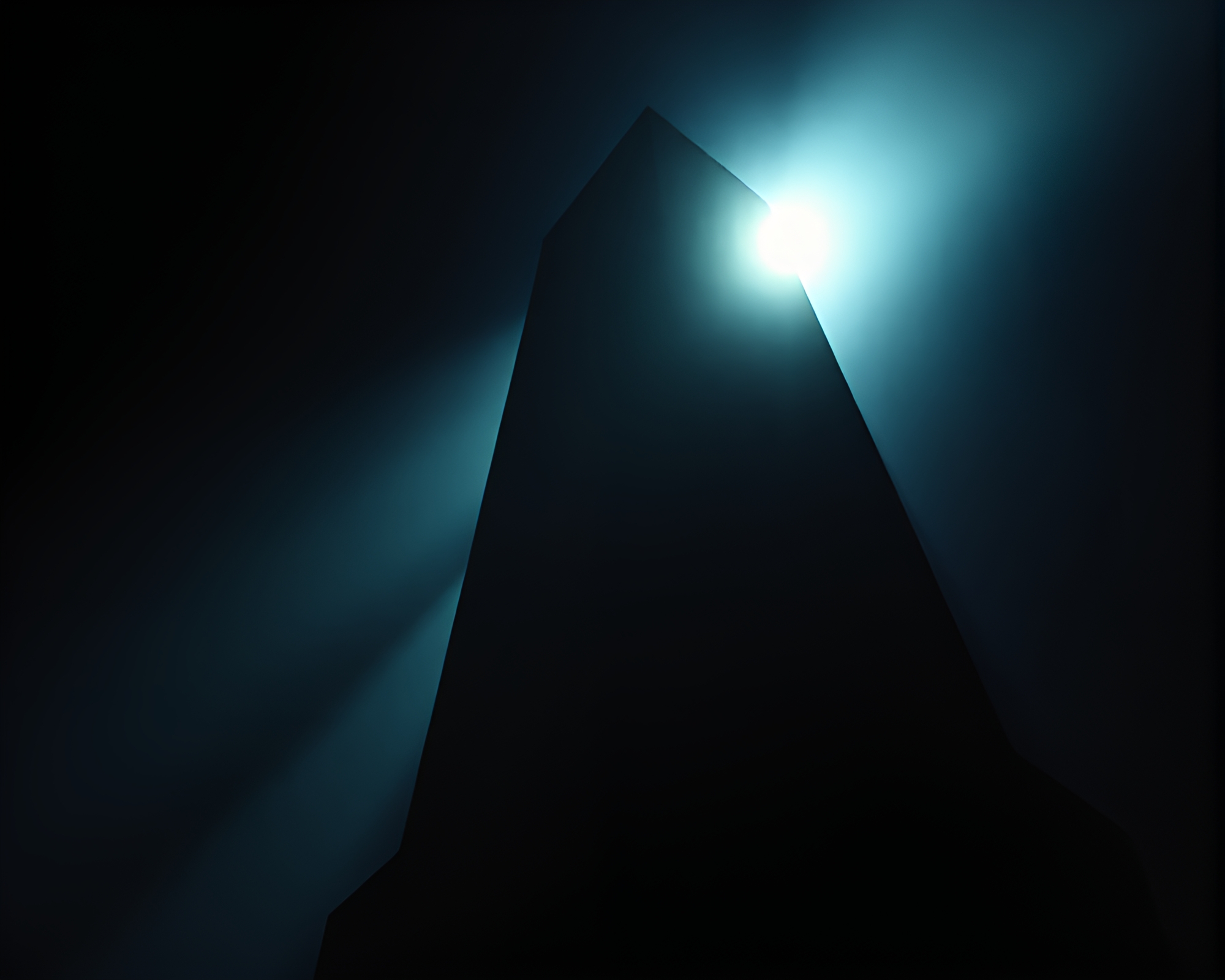 Ethereal Monolith Shrouded in Enigmatic Light Leaks – free AI stock image