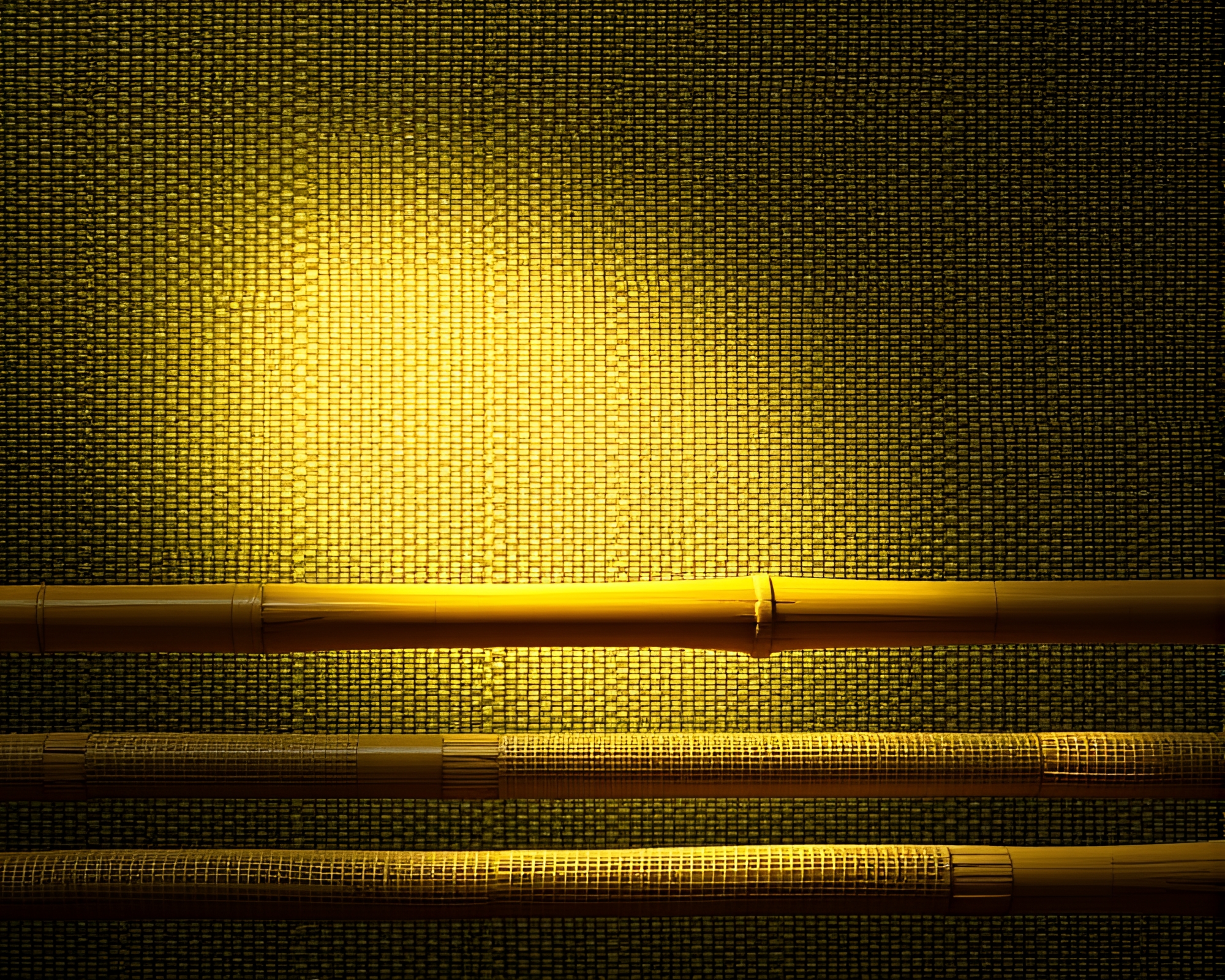 Bamboo Flute Melody in Pixelated Light – free AI stock image