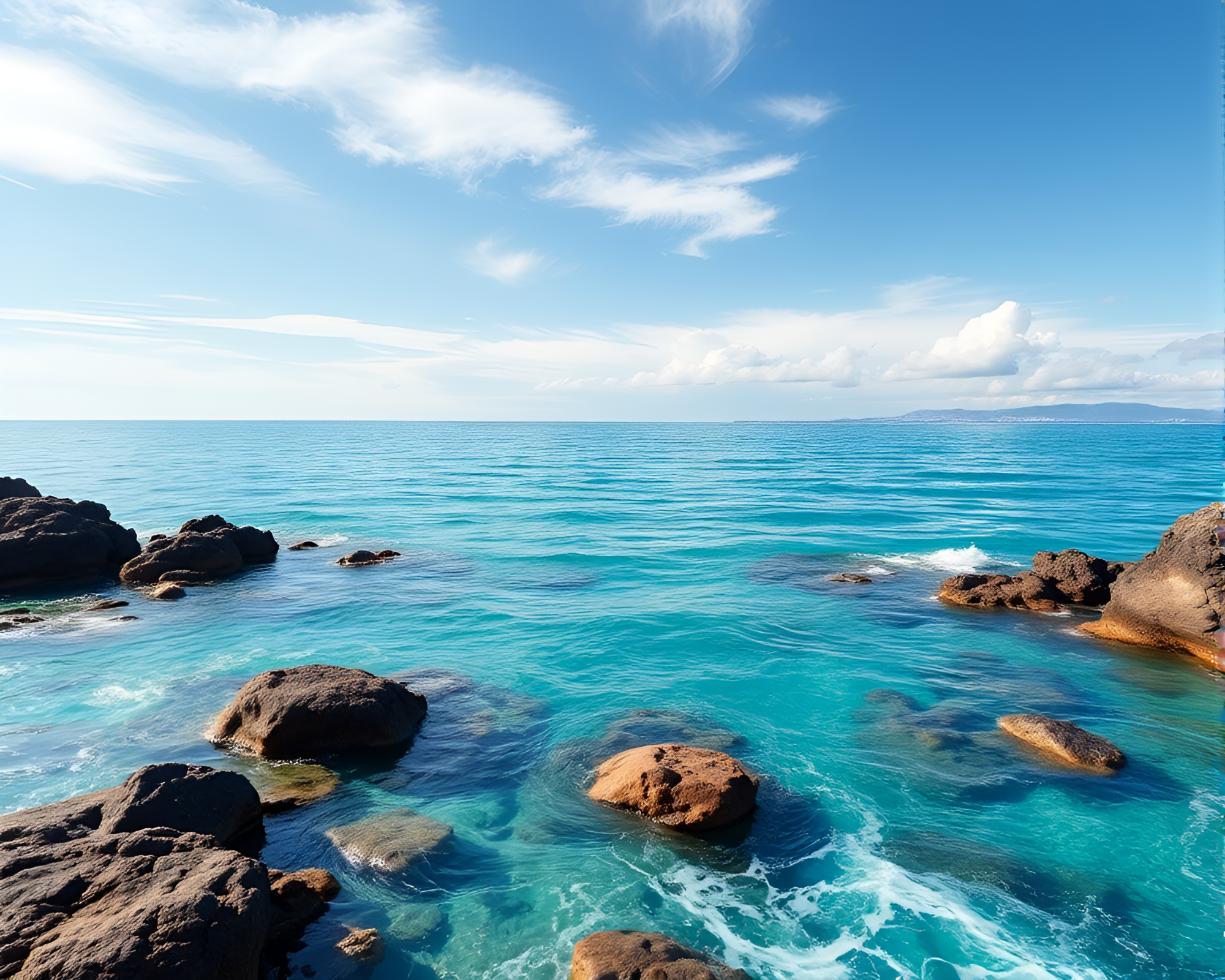 Panoramic Vinyl Record Under Turquoise Sky – free AI stock image