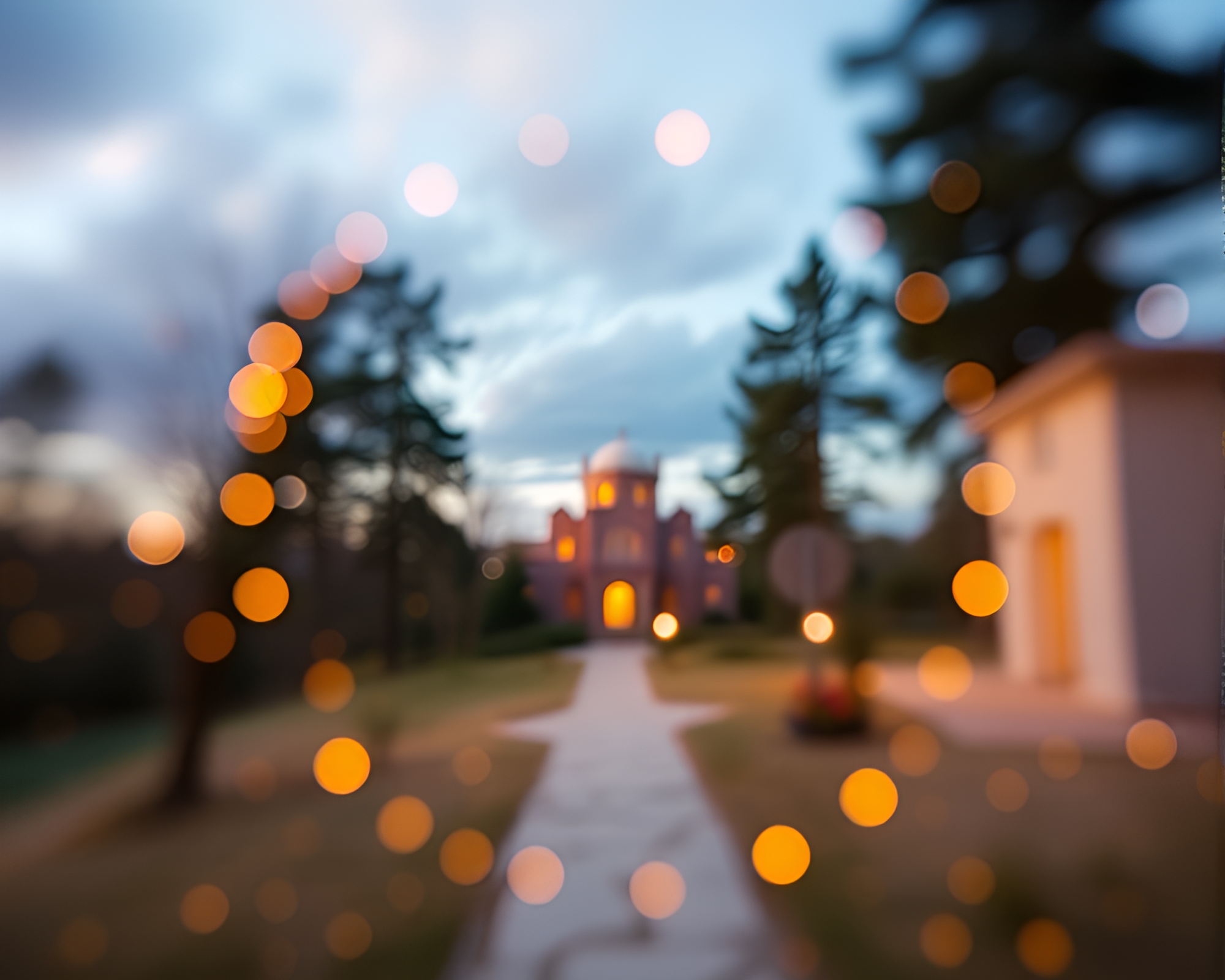 Surreal Savannah Dreamscape Through Circular Tilt-Shift Lens – free AI stock image