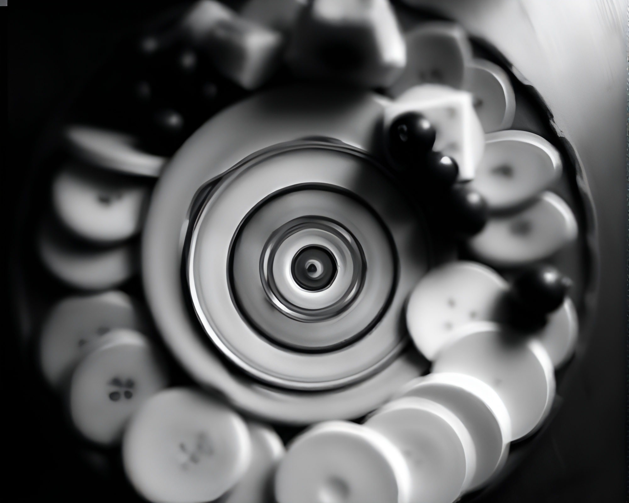 Charcuterie Circle Delight in Duotone Haze – free AI stock image