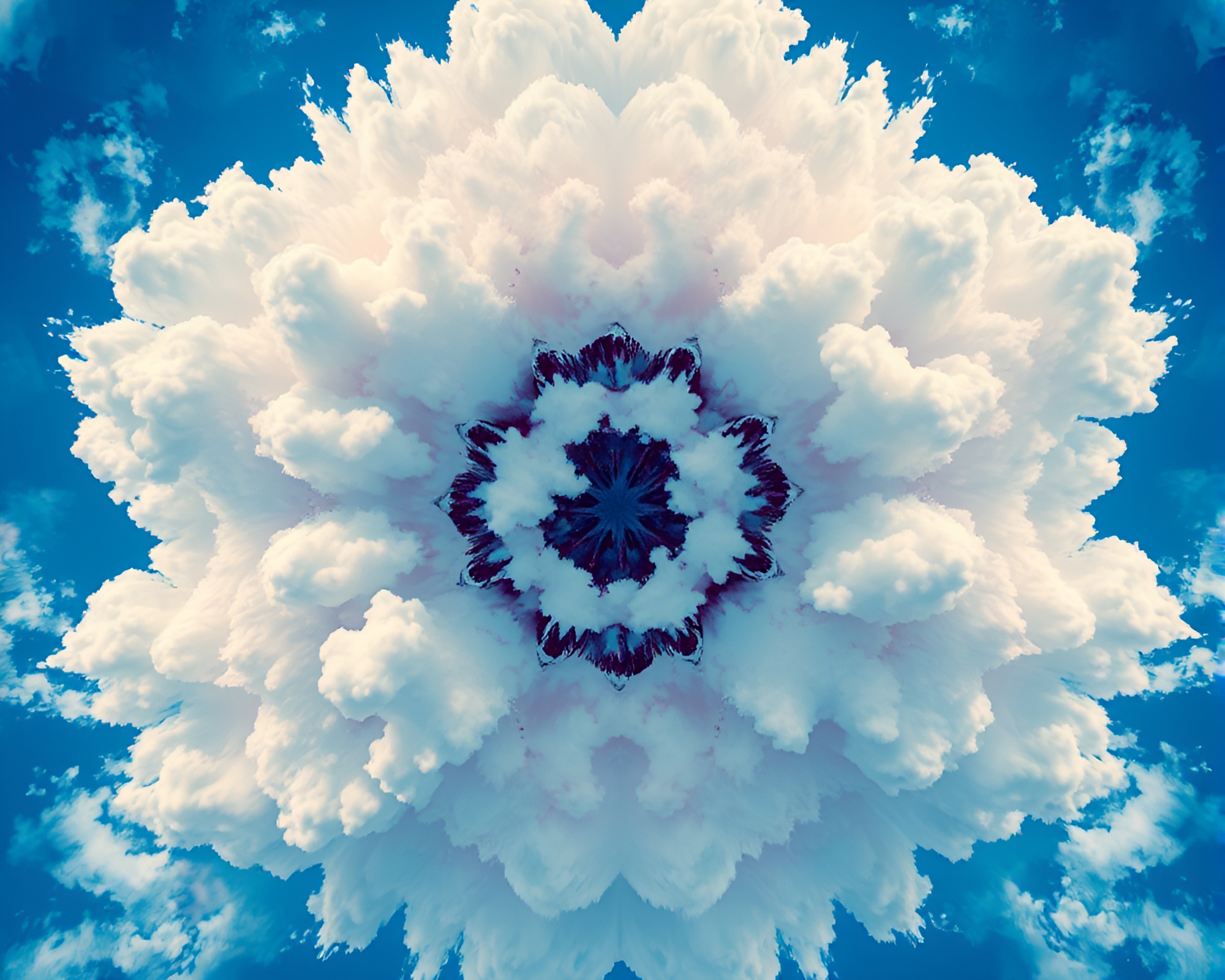Explosion Cloud Camera Kaleidoscope Pop Art – free AI stock image