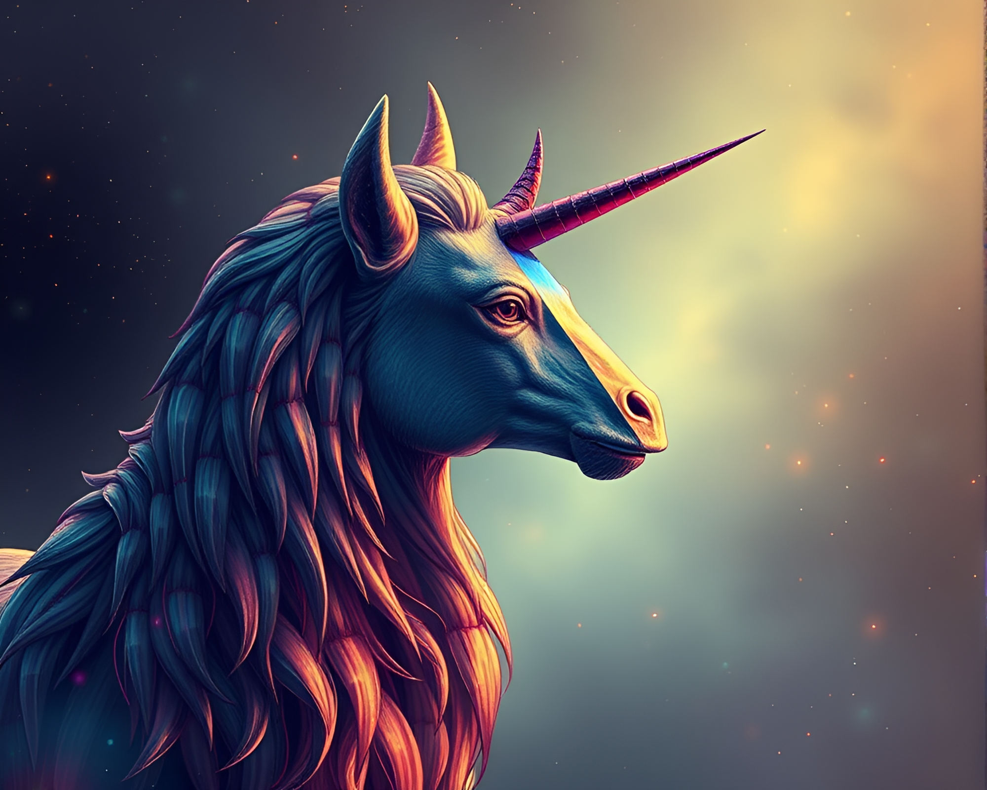 Prism Refraction Centaur Fantasy Art – free AI stock image