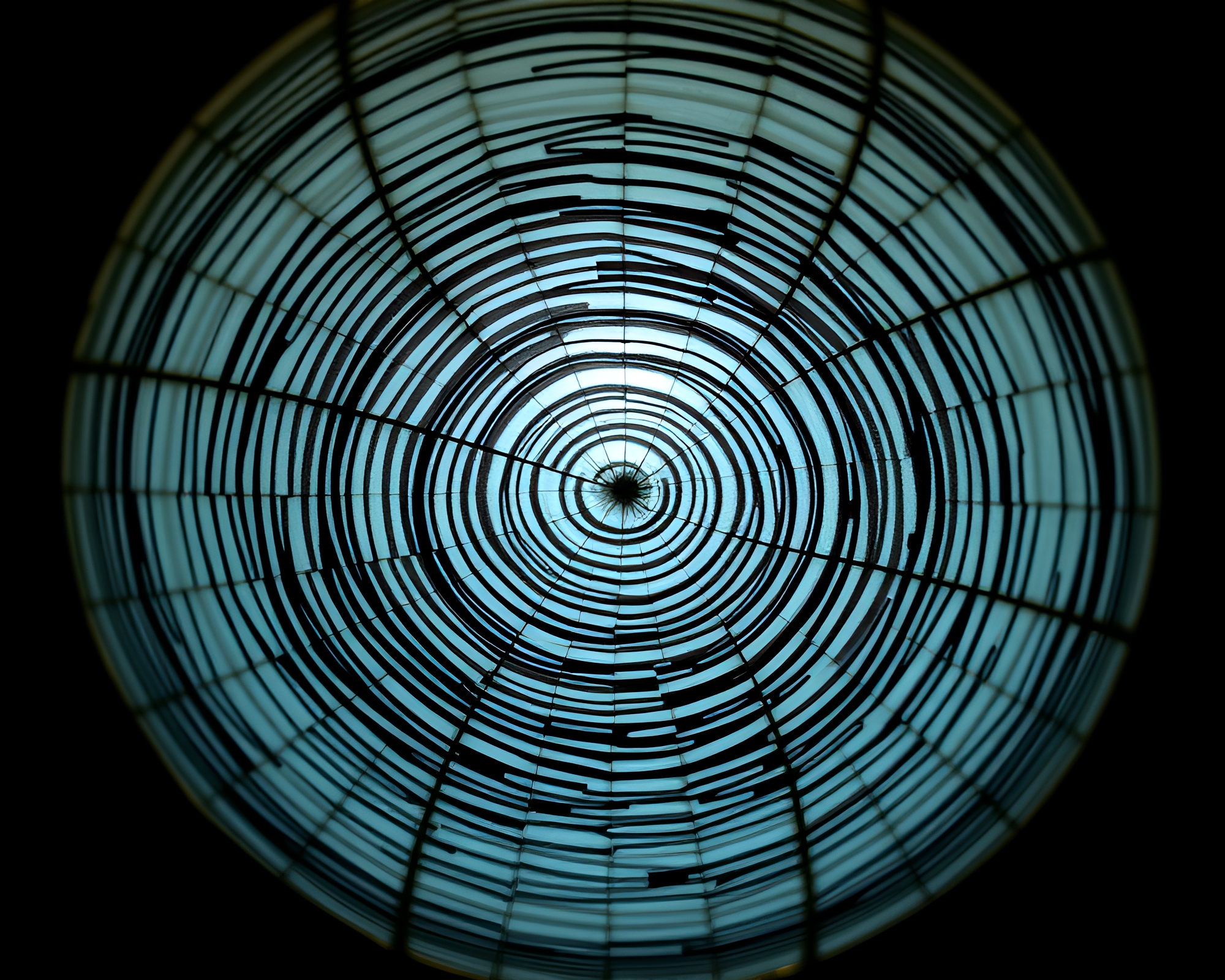 Tree Ring Paper Lanterns Illuminated by Fireflies – free AI stock image