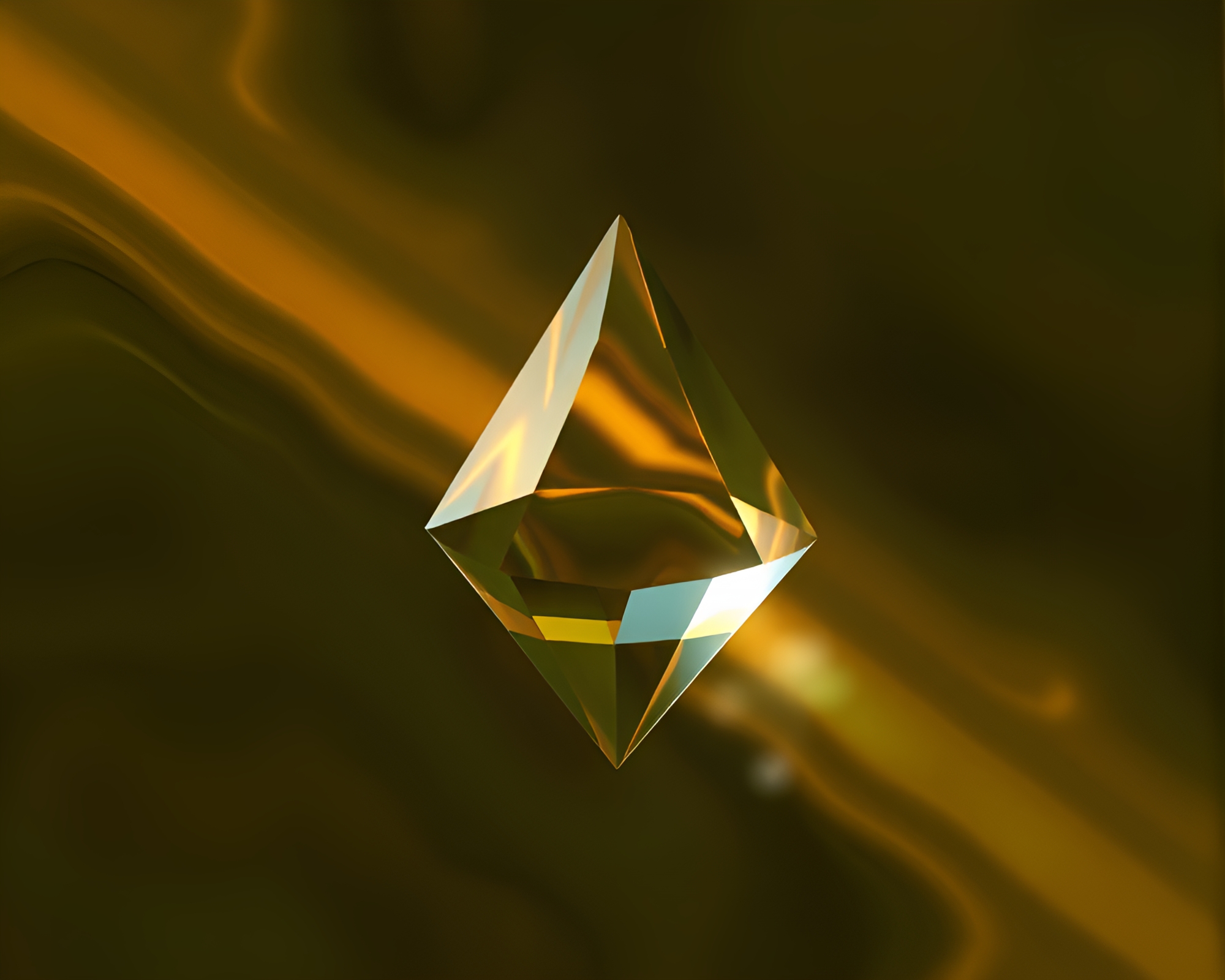 Autumn Forest Prism Refraction Matte Fluid Simulation – free AI stock image