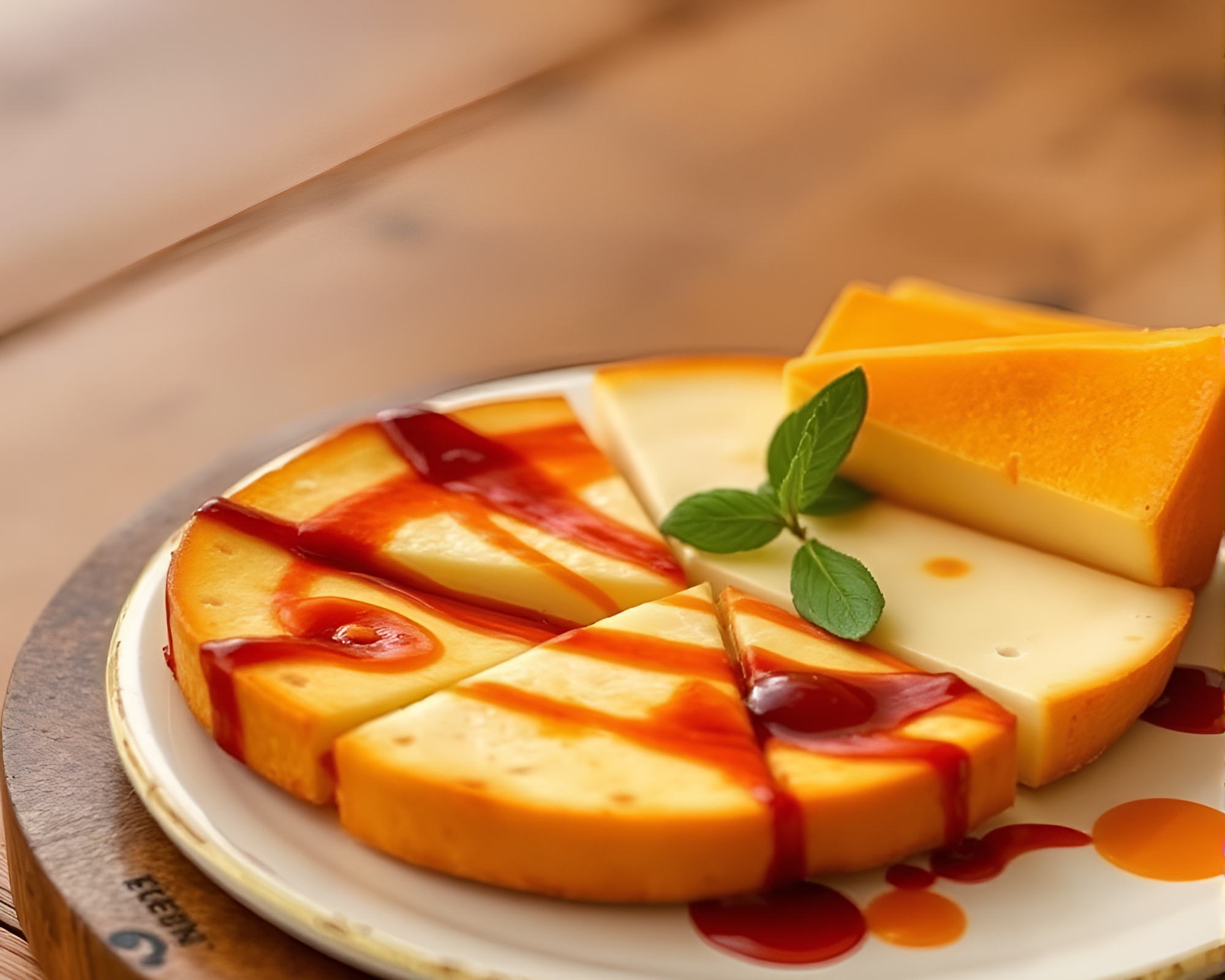 Cheese Platter Abandoned in Rust-stained Collage Maze – free AI stock image
