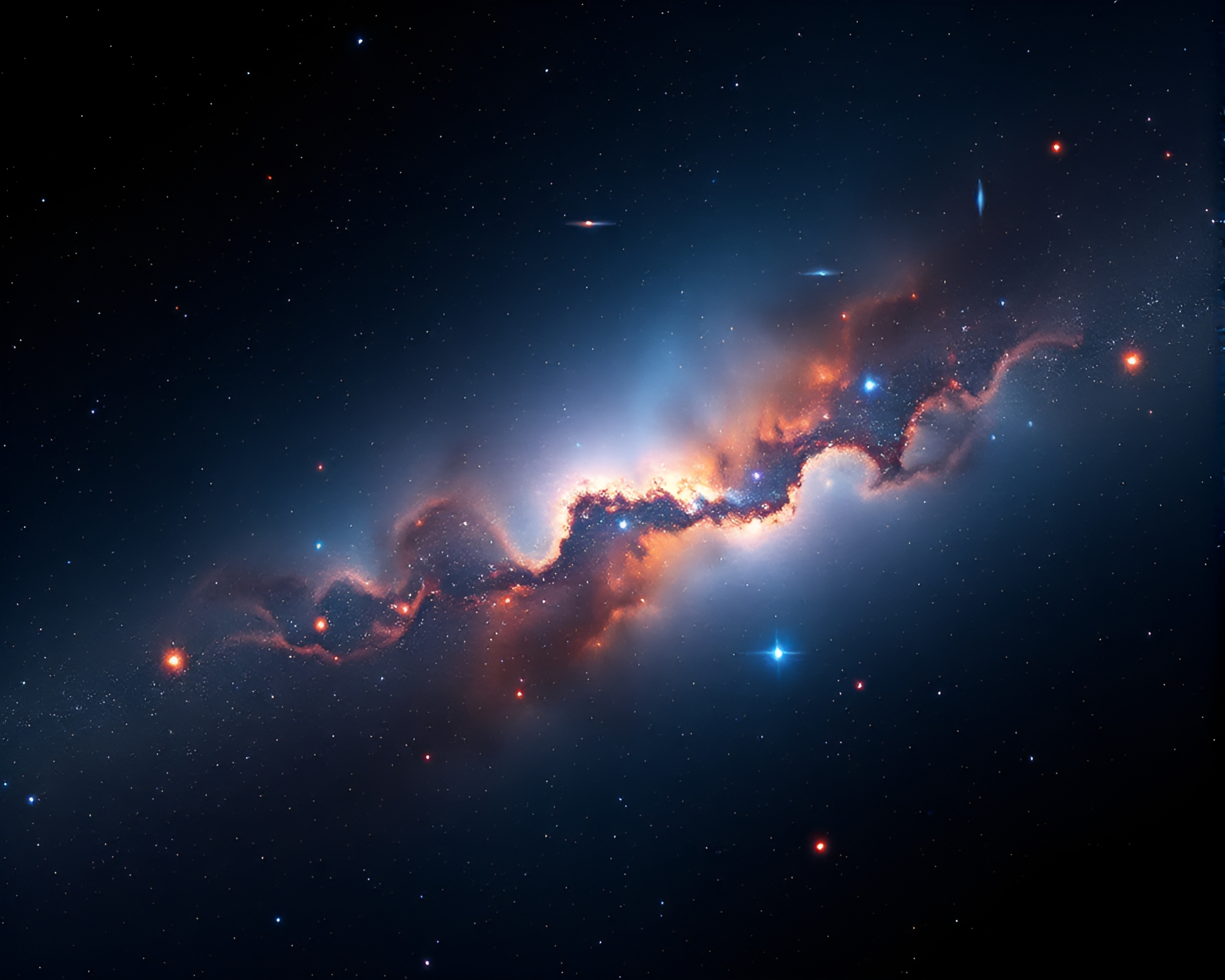 Pixelated Light Show in Celestial Stripes – free AI stock image