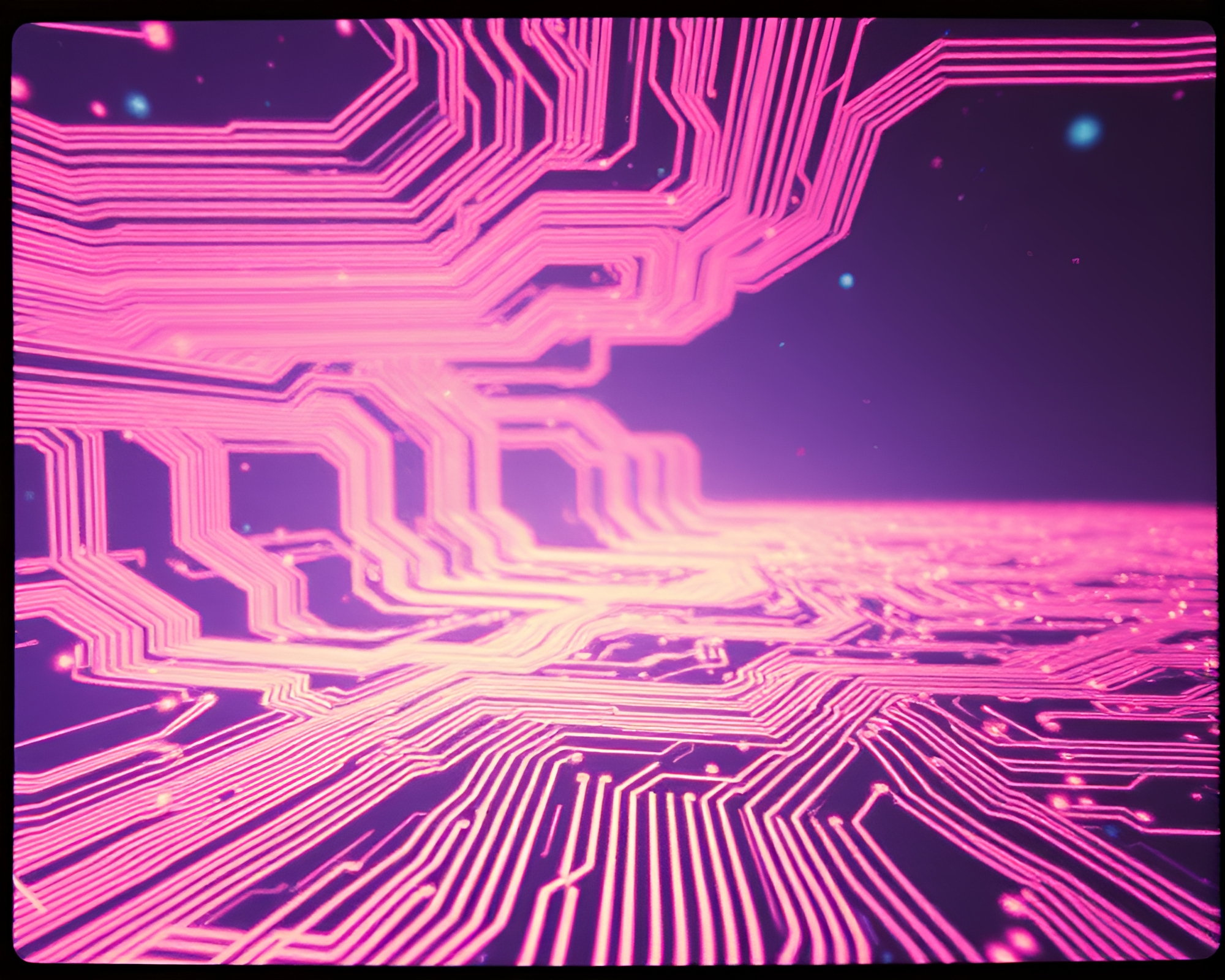 Astral Projection through Circuit Board Traces – free AI stock image