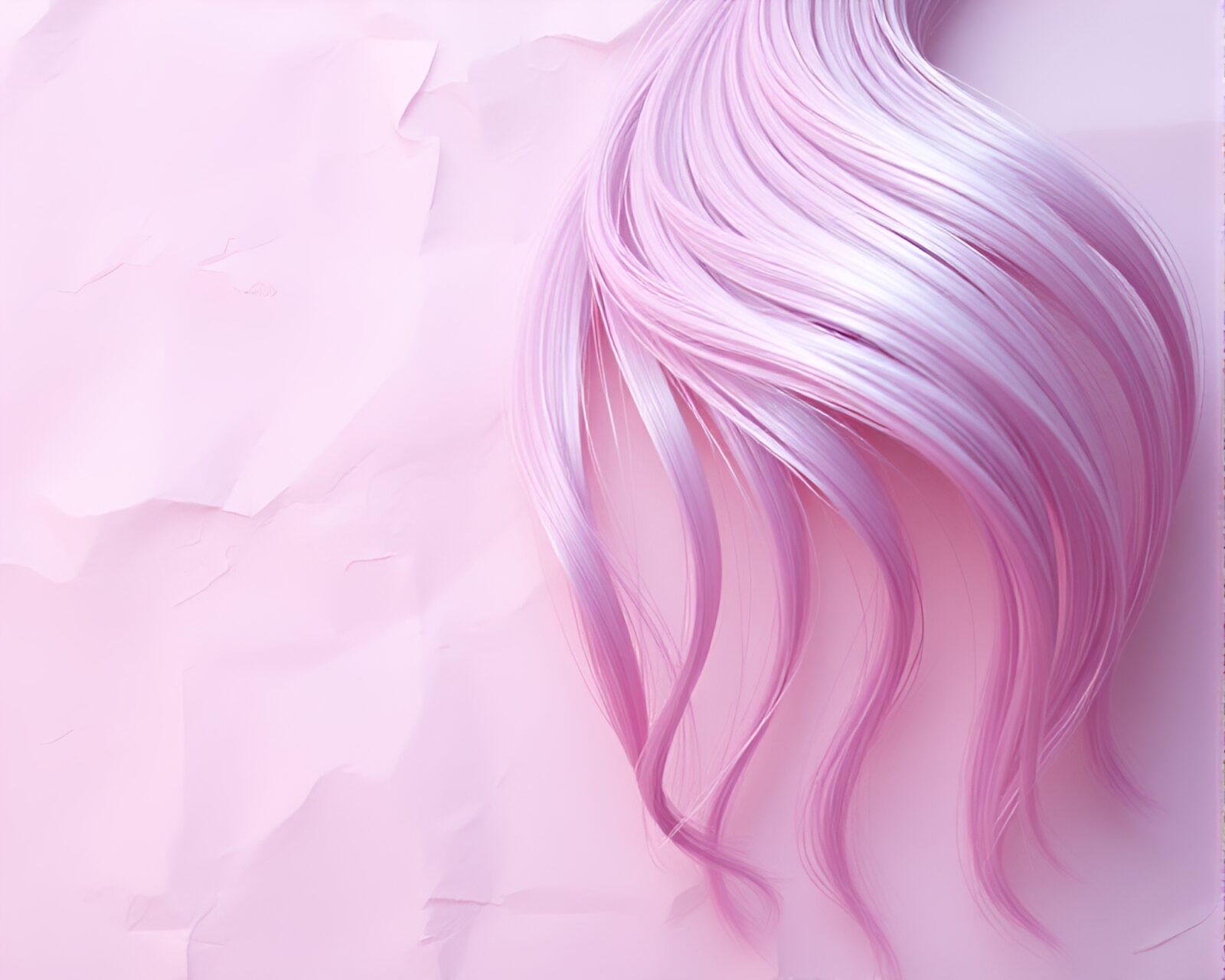 Abstract hair patterns in a dreamy parallel world.