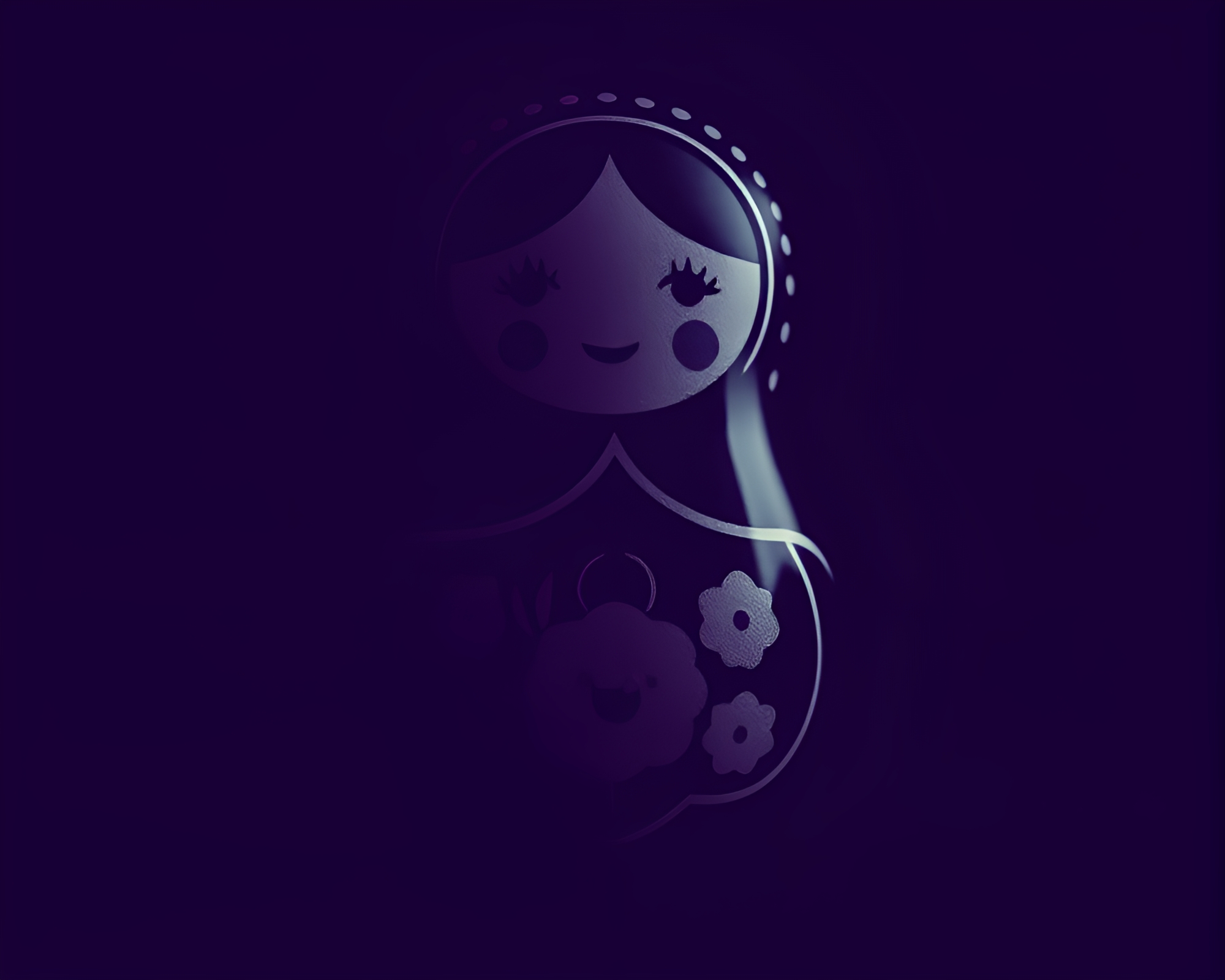 Vector Halftone Matryoshka Mystery – free AI stock image