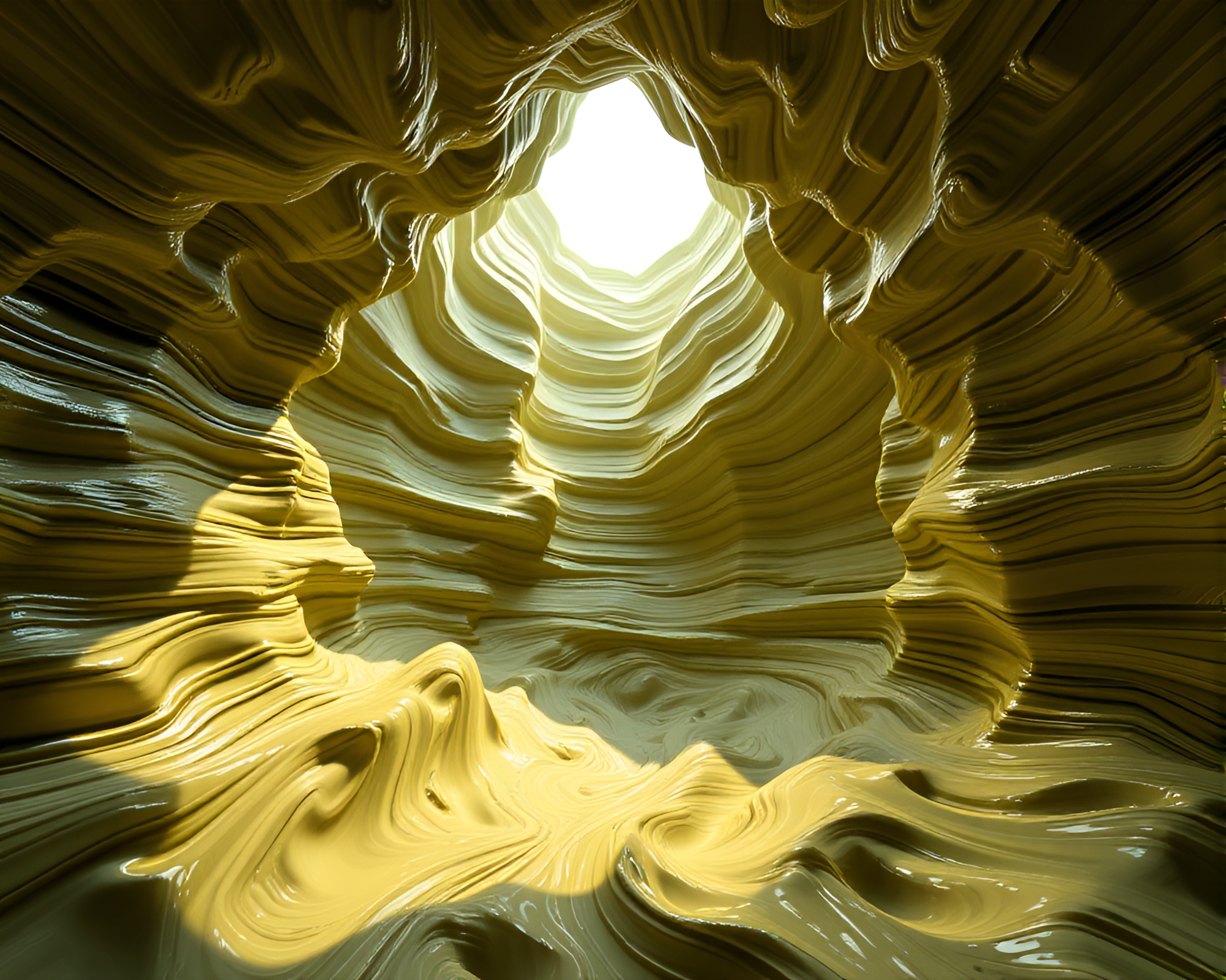 Canyon Vortex in Shadowy Attic – free AI stock image