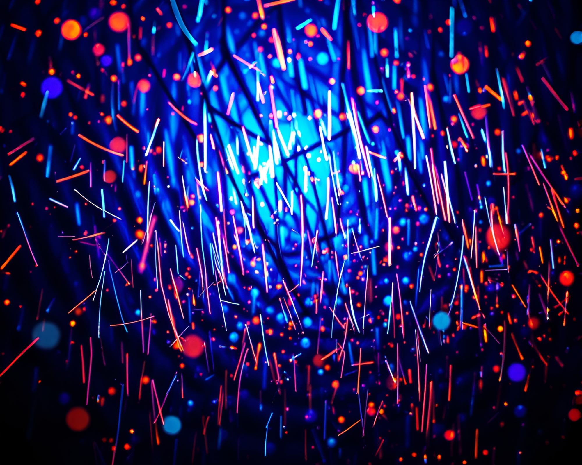 Zebra-themed Festival Fireworks in Hologram Metal – free AI stock image
