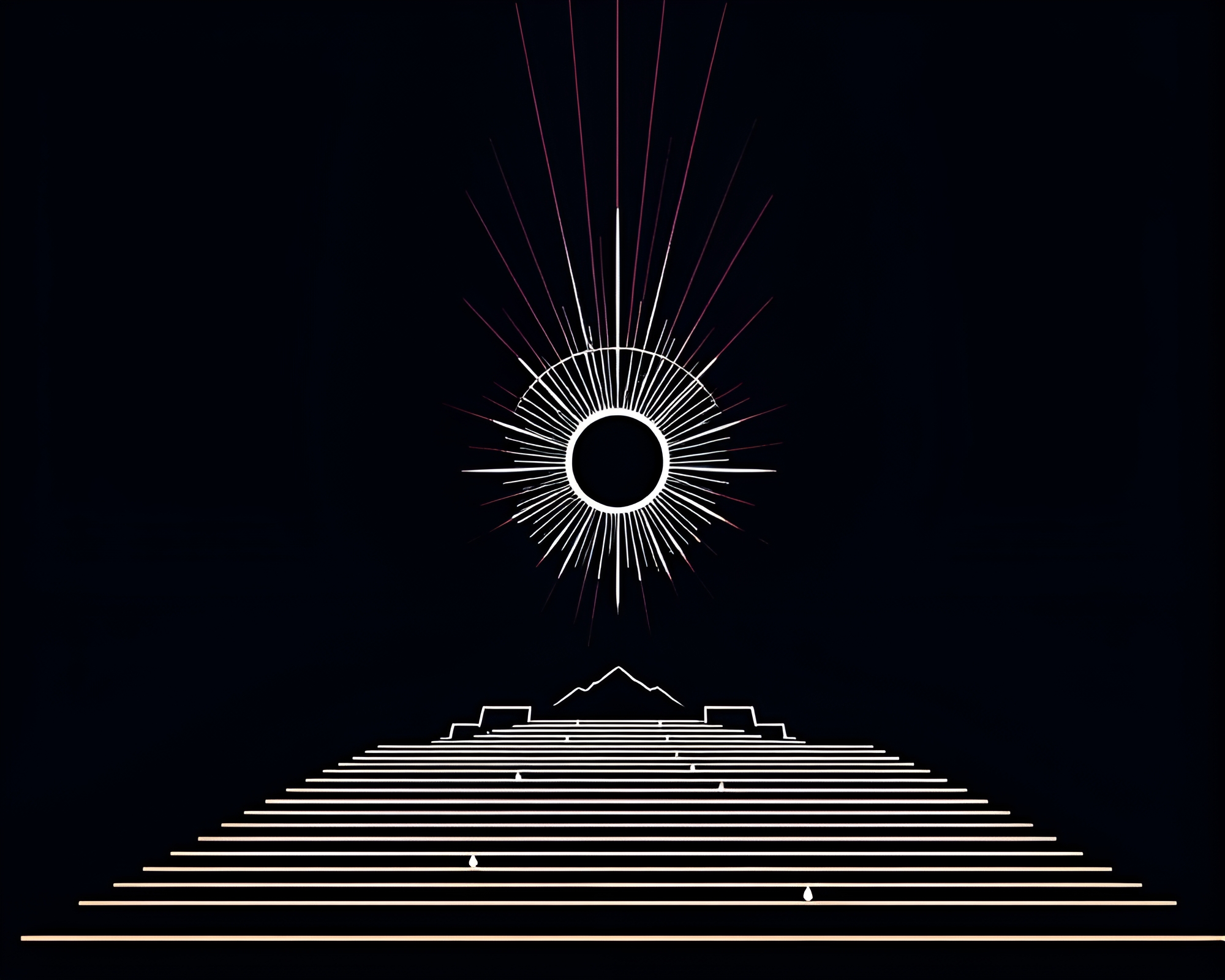 Mesmerizing Magic Circle Floating in God Rays – free AI stock image