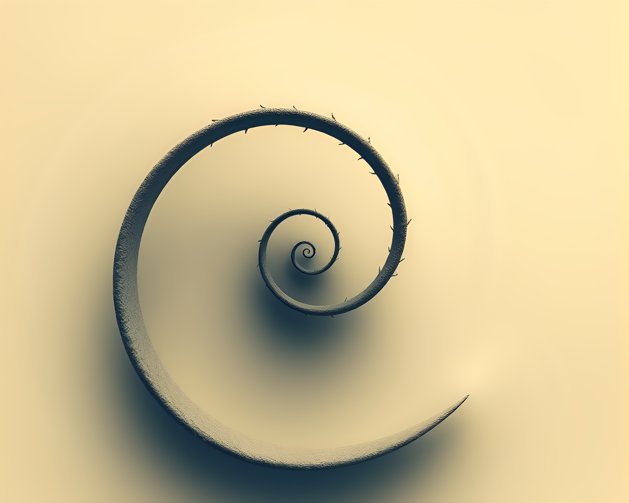 Spiraling Path to Oasis in Muted Shadows – free AI stock image