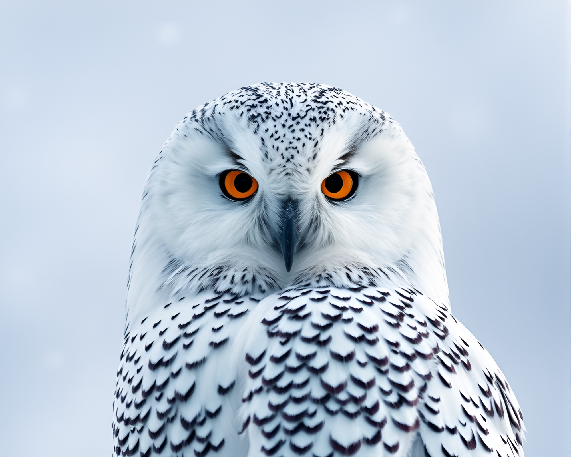 Glitch Snowy Owl in Chrome Reflection Mix Media Art – free AI stock image