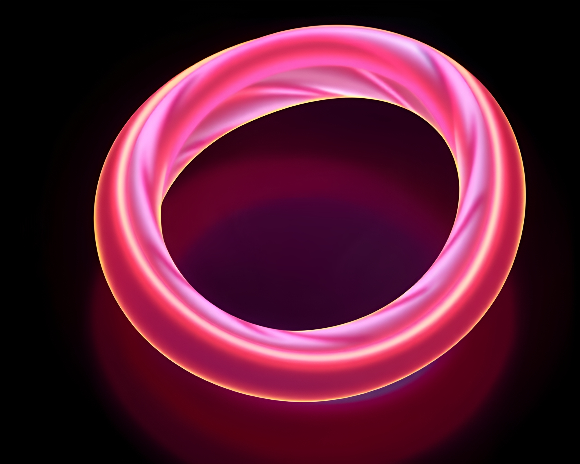 Satin Ribbon Illuminated Isometric Wonderland – free AI stock image