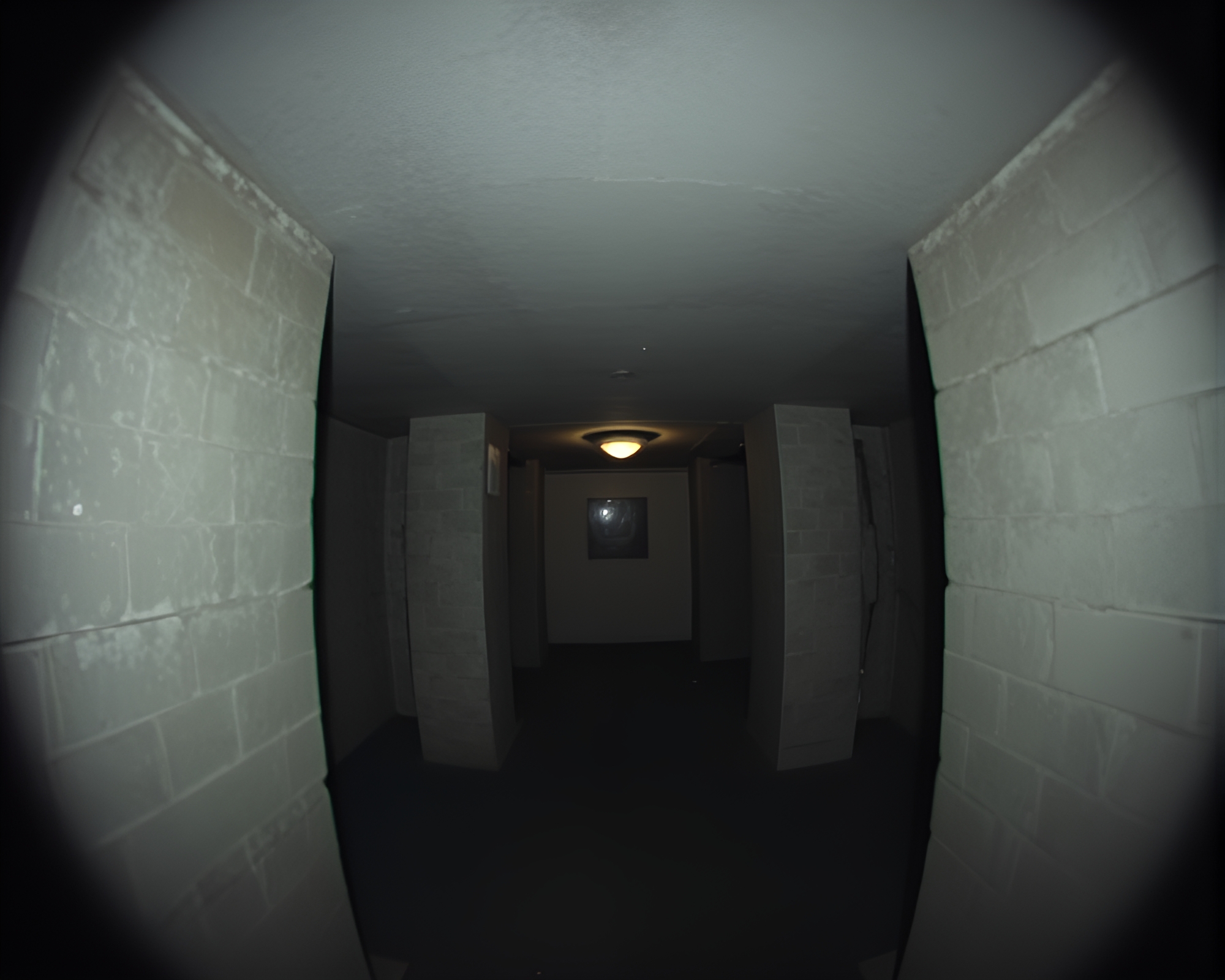 Parallel Universe Basement Gloom Wide-Angle Photography – free AI stock image