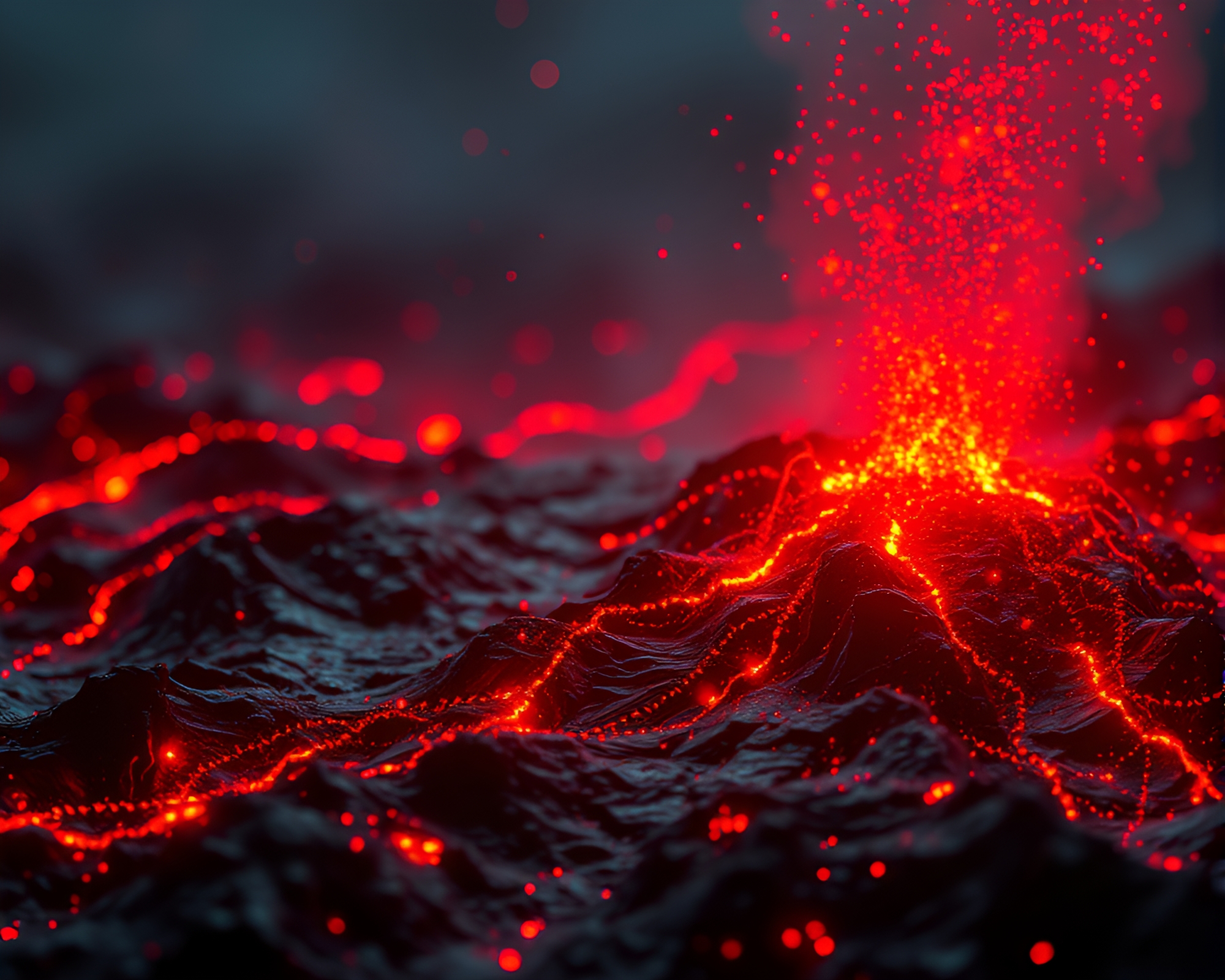 Quantum Fluctuations: Cybernetic Close-Up – free AI stock image