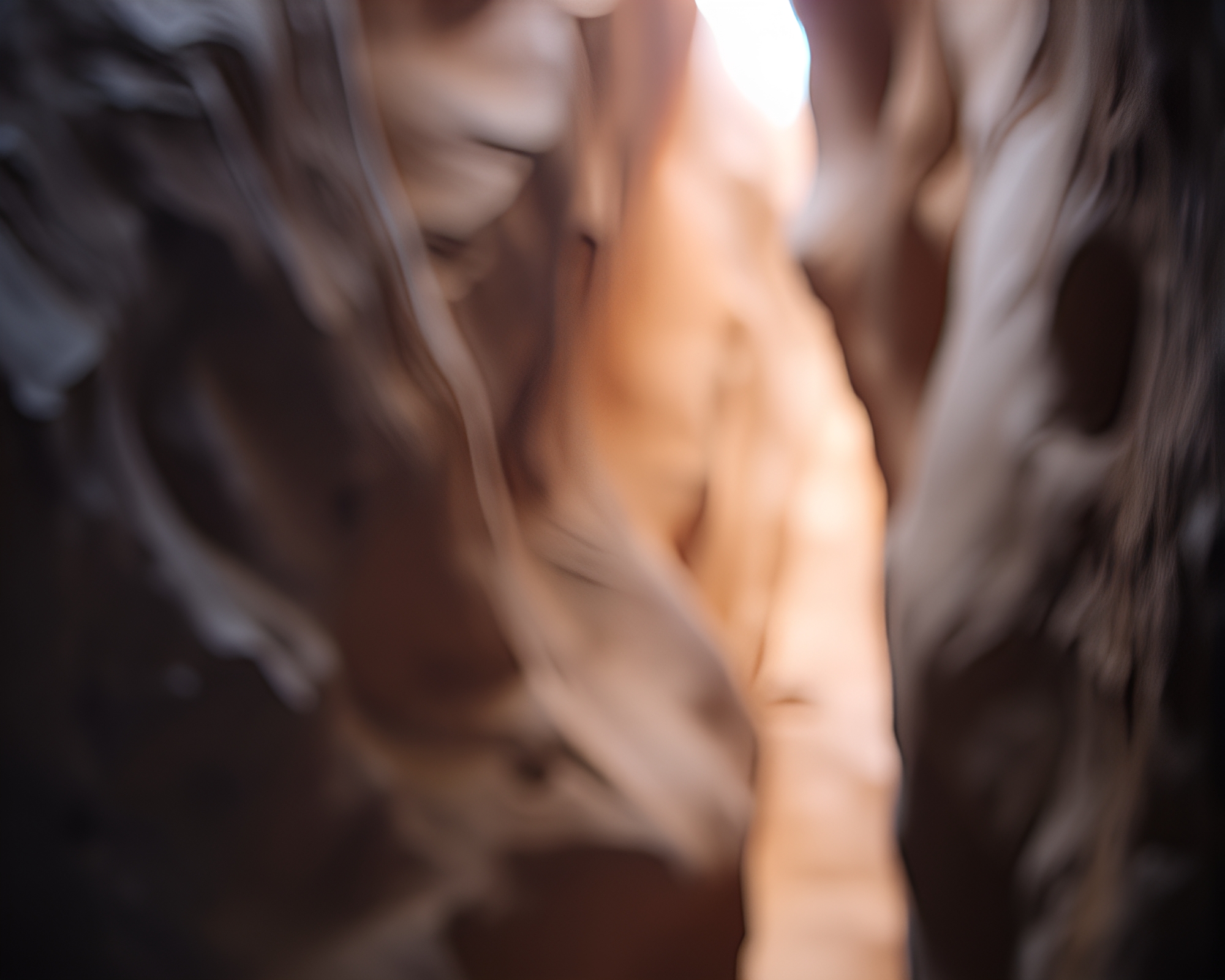 Eroded Canyon Bokeh Foreground Color Splash Image – free AI stock image