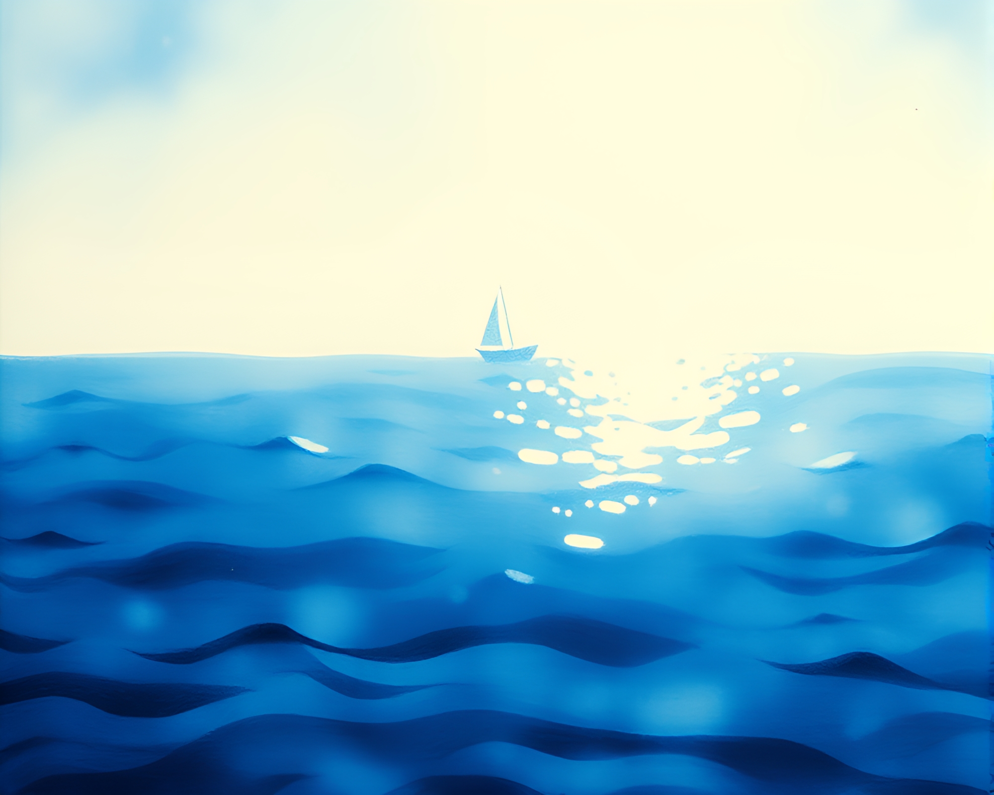 Etching Lines in Ocean-Blue Dream Journal – free AI stock image