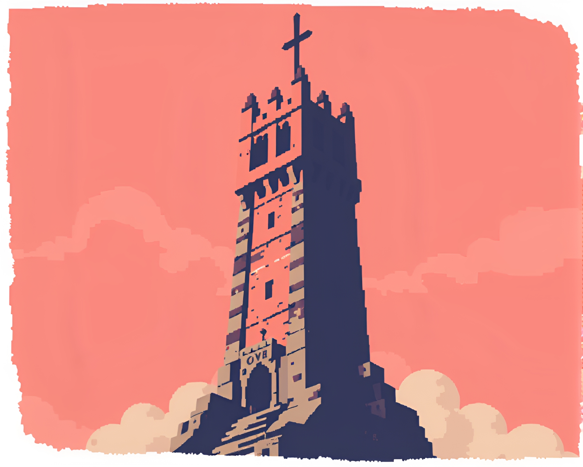 Tower of Torn Edges – free AI stock image