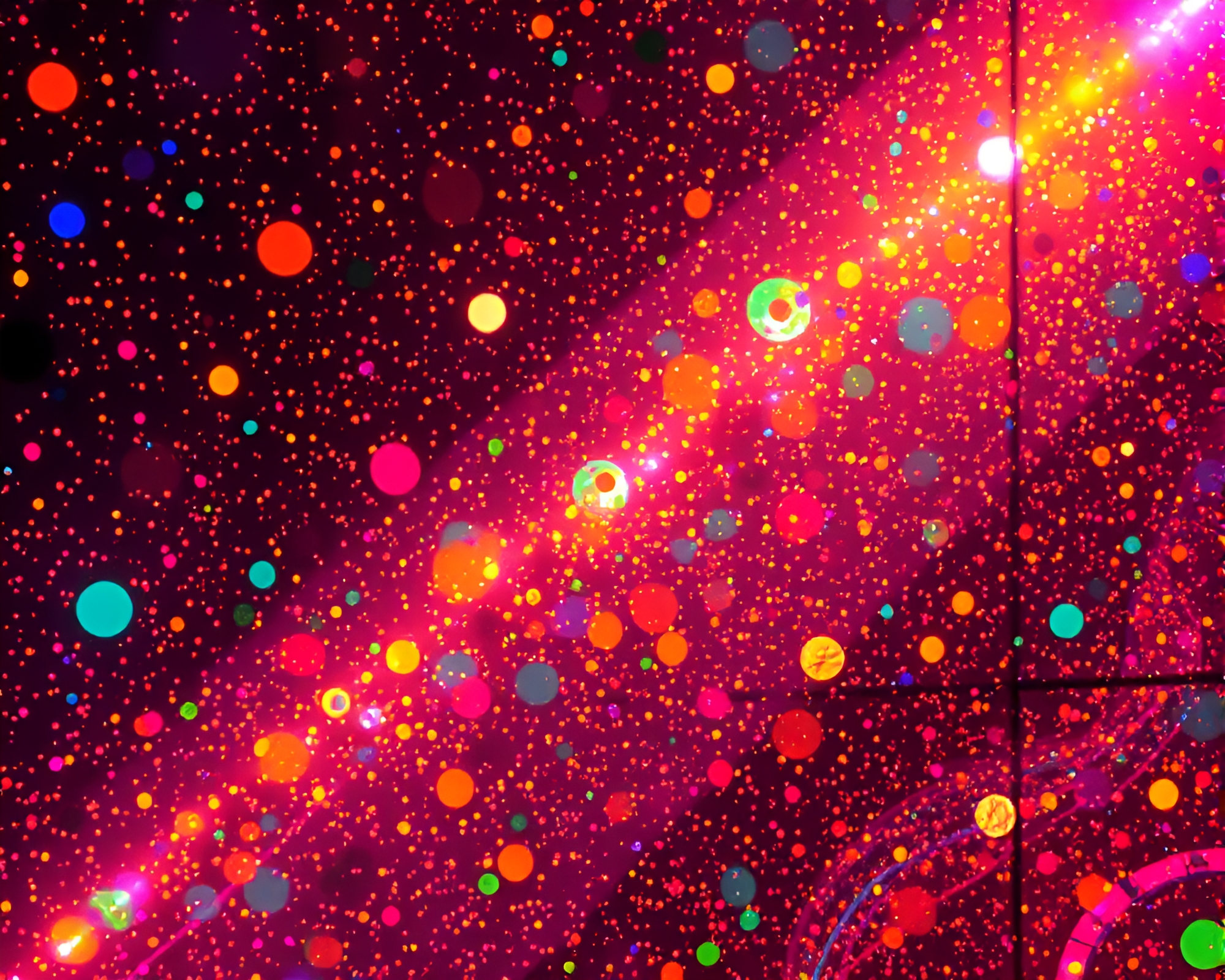 Golem in Op Art Acrylic Spatters – free AI stock image