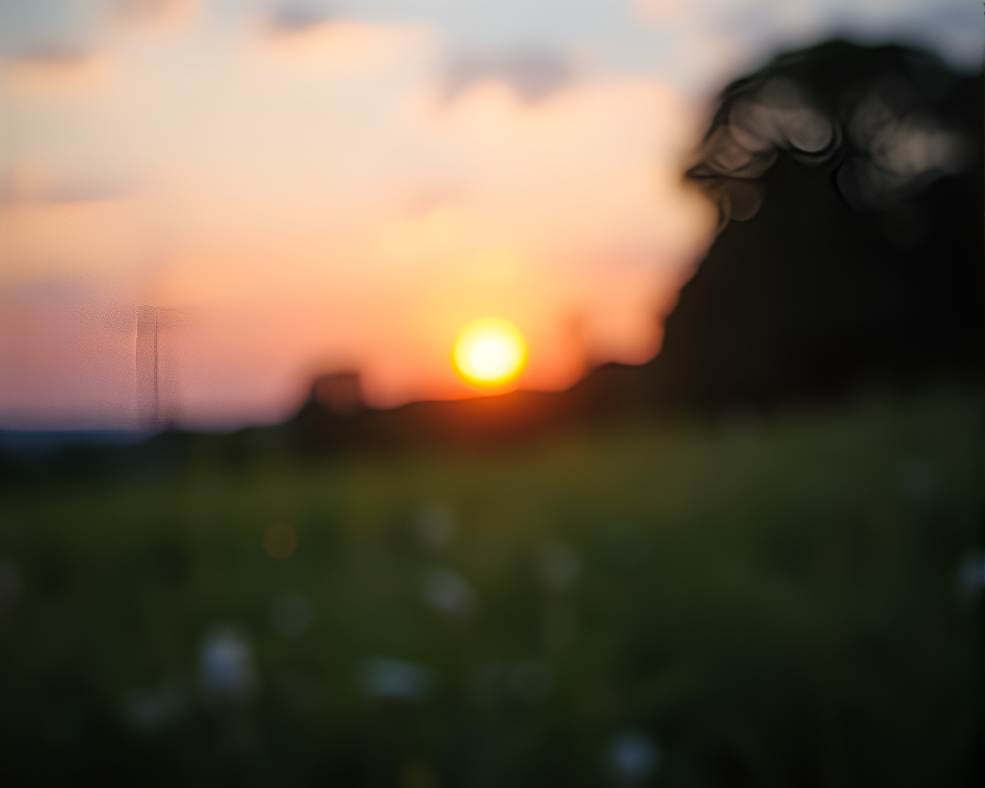 Enchanting Solar Eclipse in Pastel Sunrise Bokeh – free AI stock image