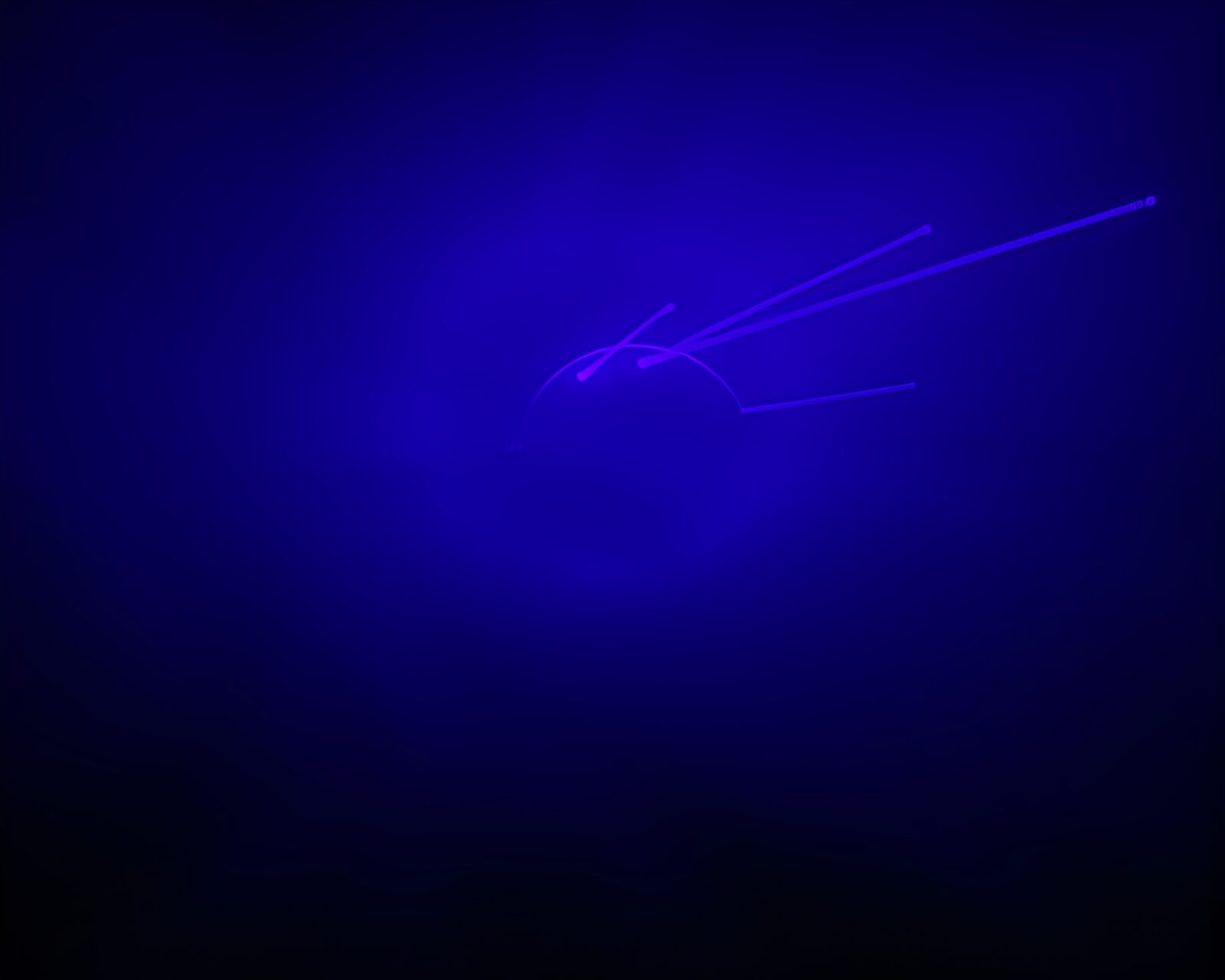 Retrowave style dome underwater with purple tones and motion blur