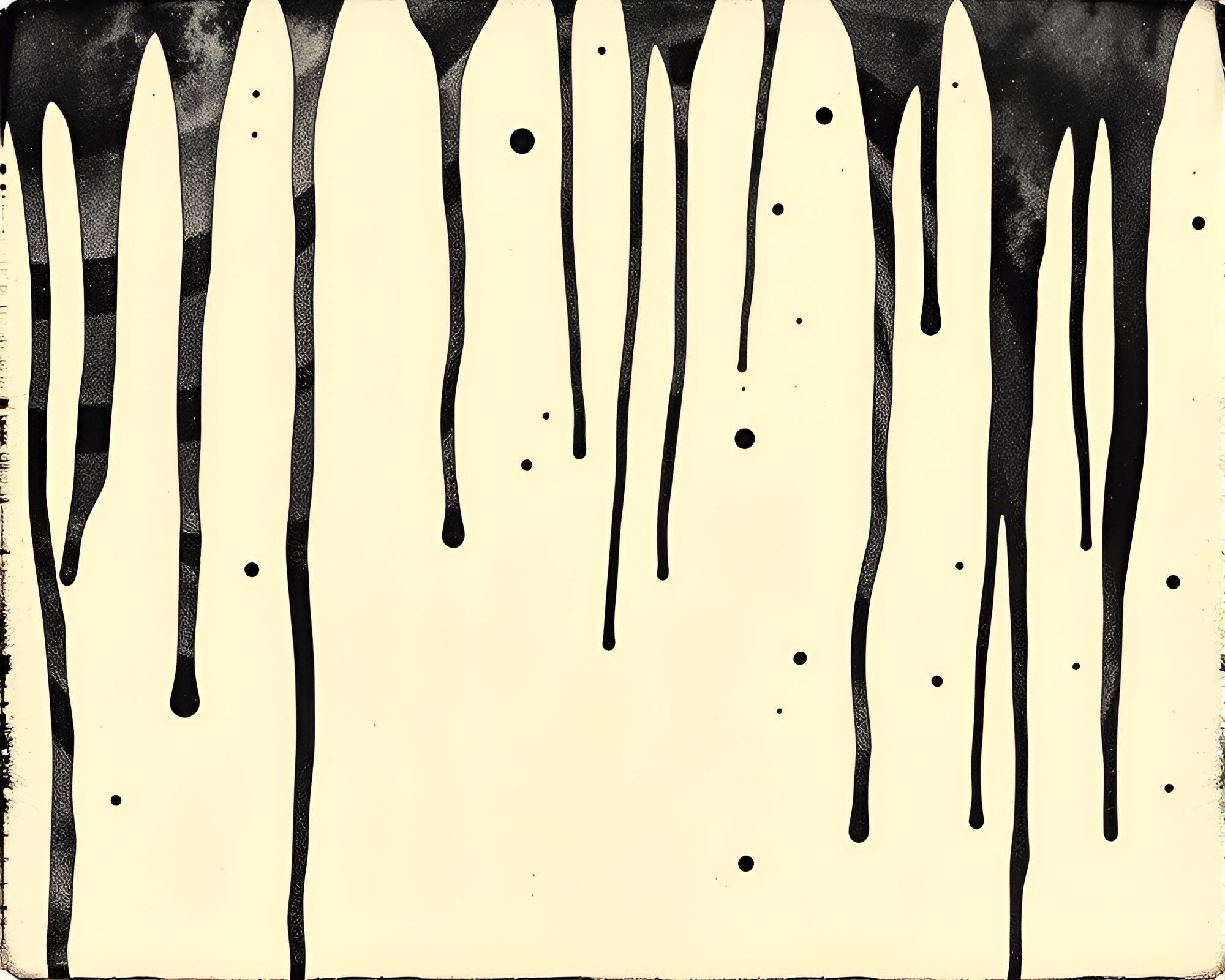 Vintage Satyr Ink Wash Drips Composition – free AI stock image