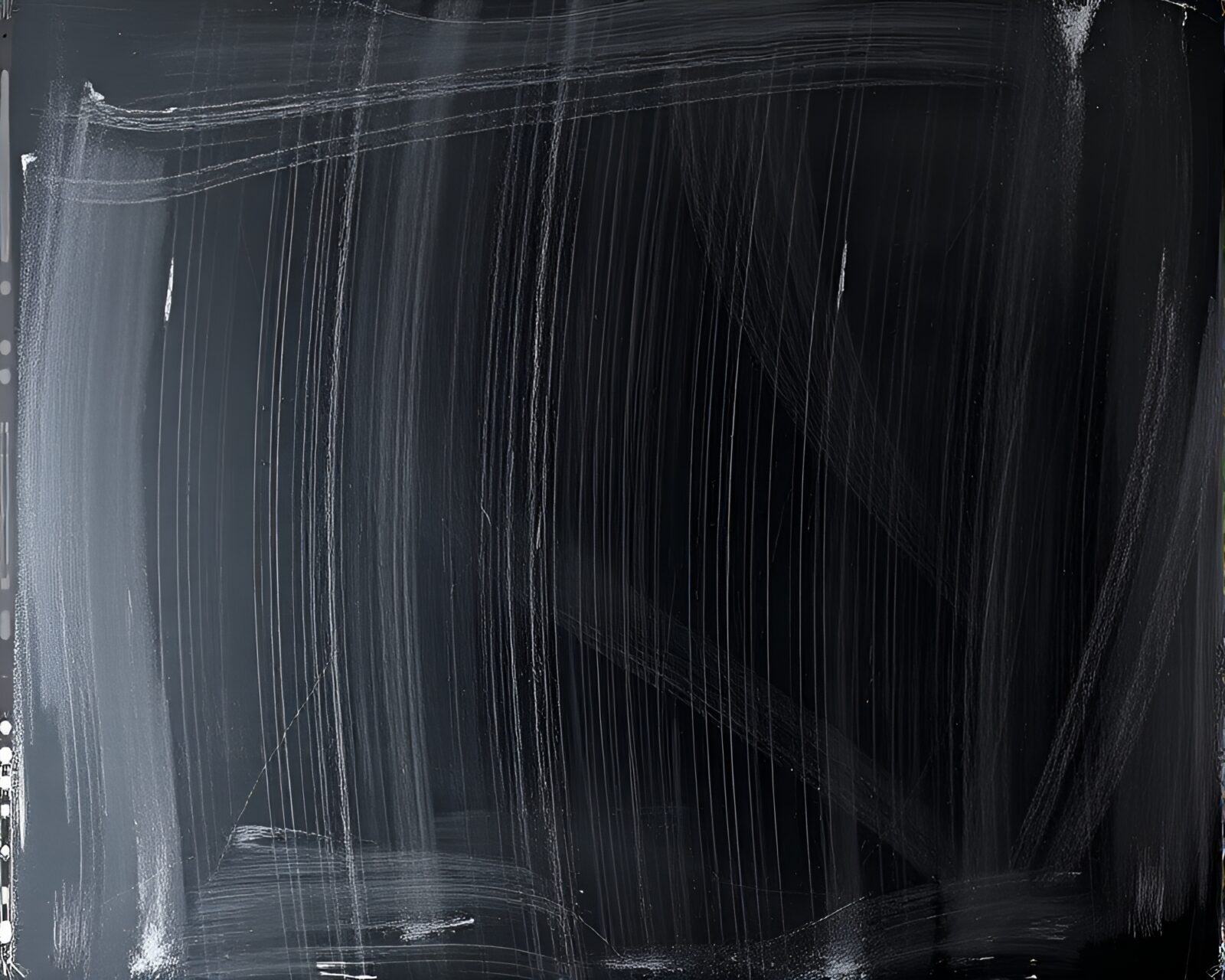 Colorful circuit patterns on a blackboard with light streaks