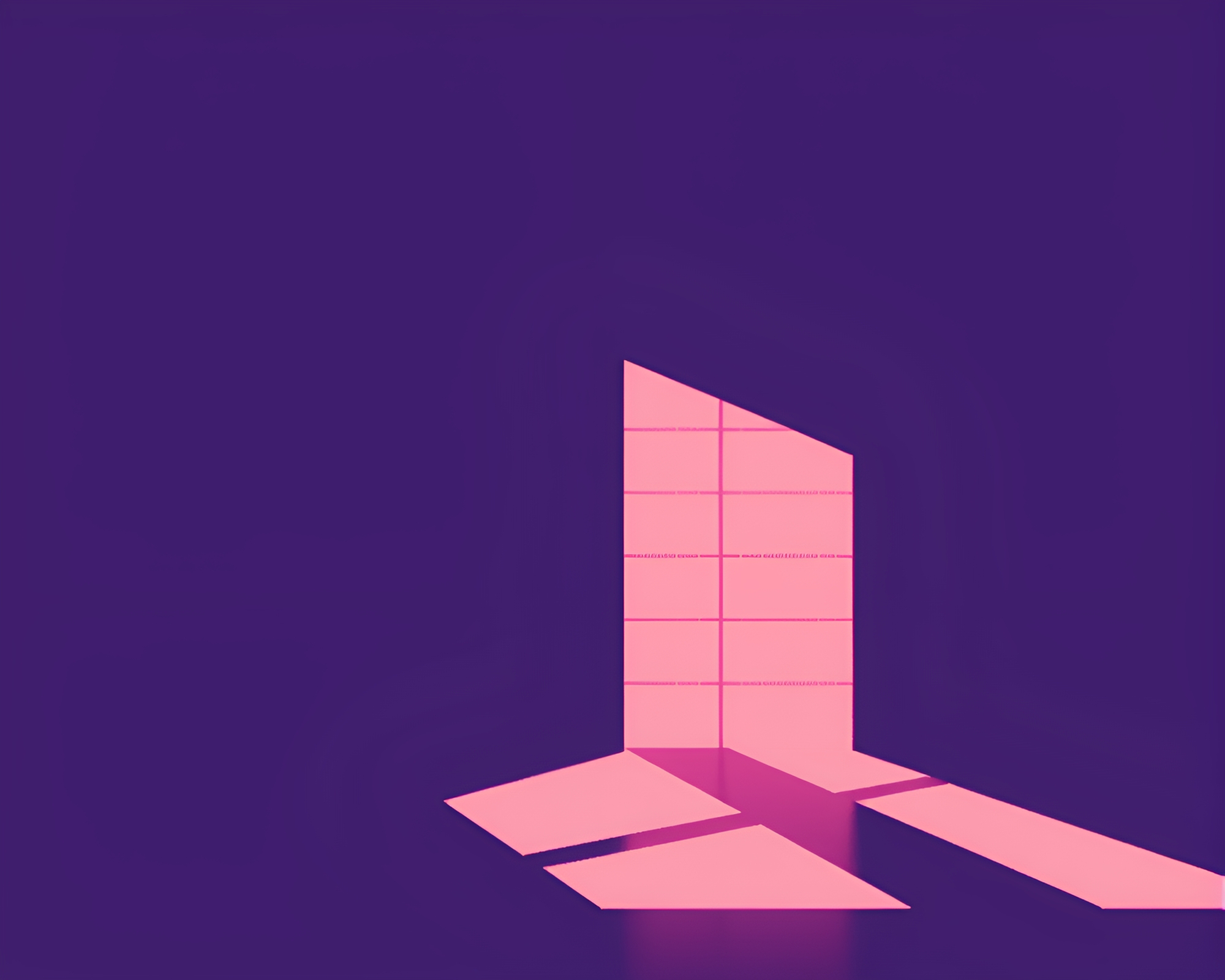 Retro Grid Stencil Shadows Midday Pixel Art Scene – free AI stock image