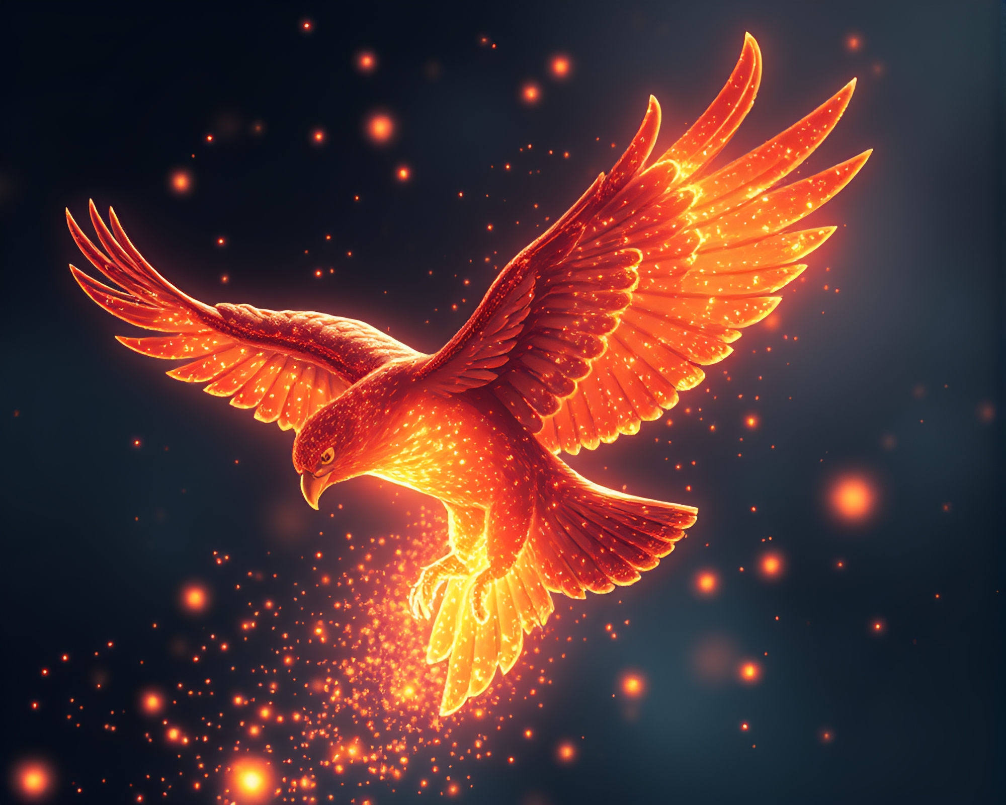 Falcon in Pixel Art Film Burn Universe – free AI stock image
