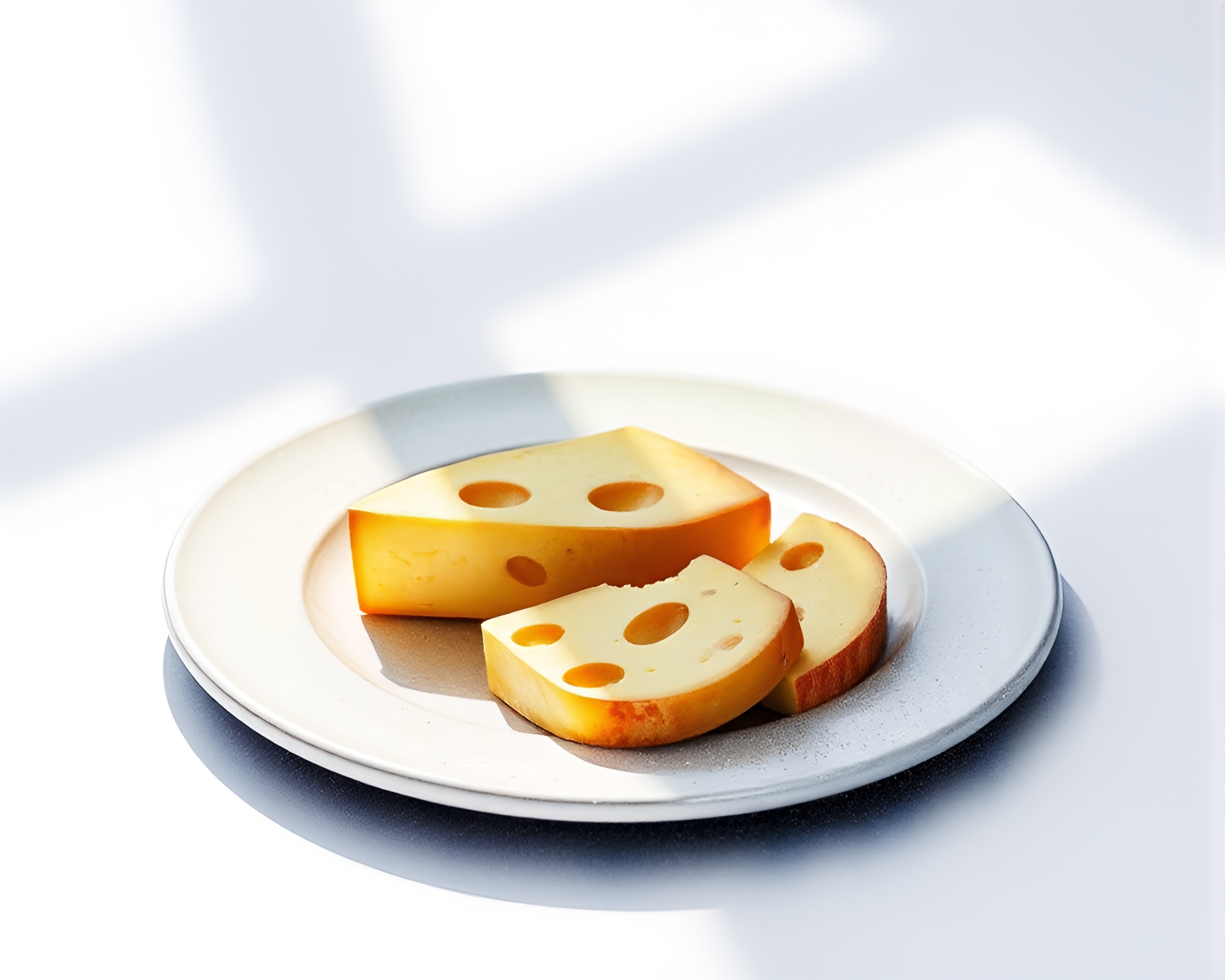 Cheese Platter Shadow Silhouette Watercolor Dream – free AI stock image