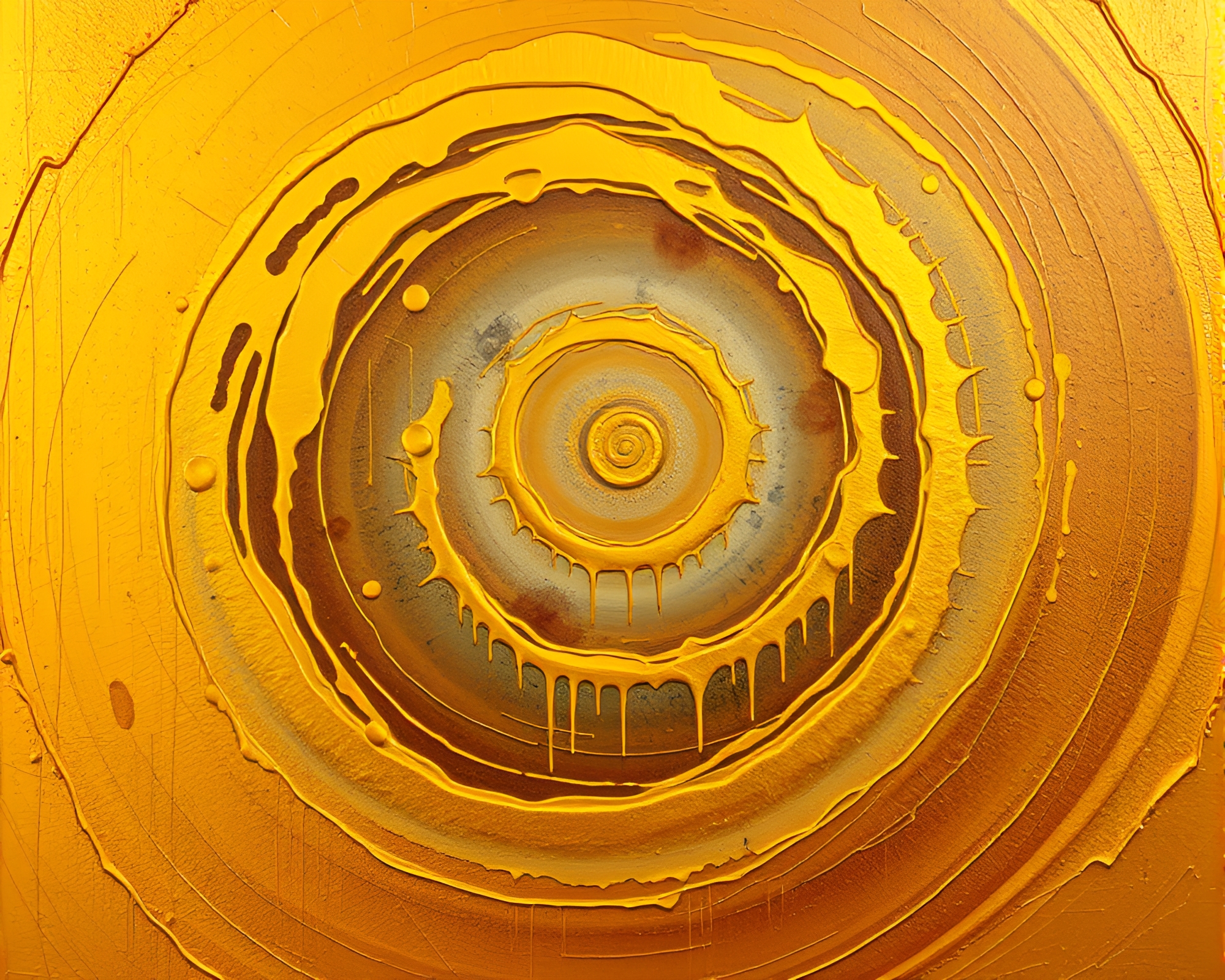 Savannah Golds: Golden Spiral Mirage – free AI stock image