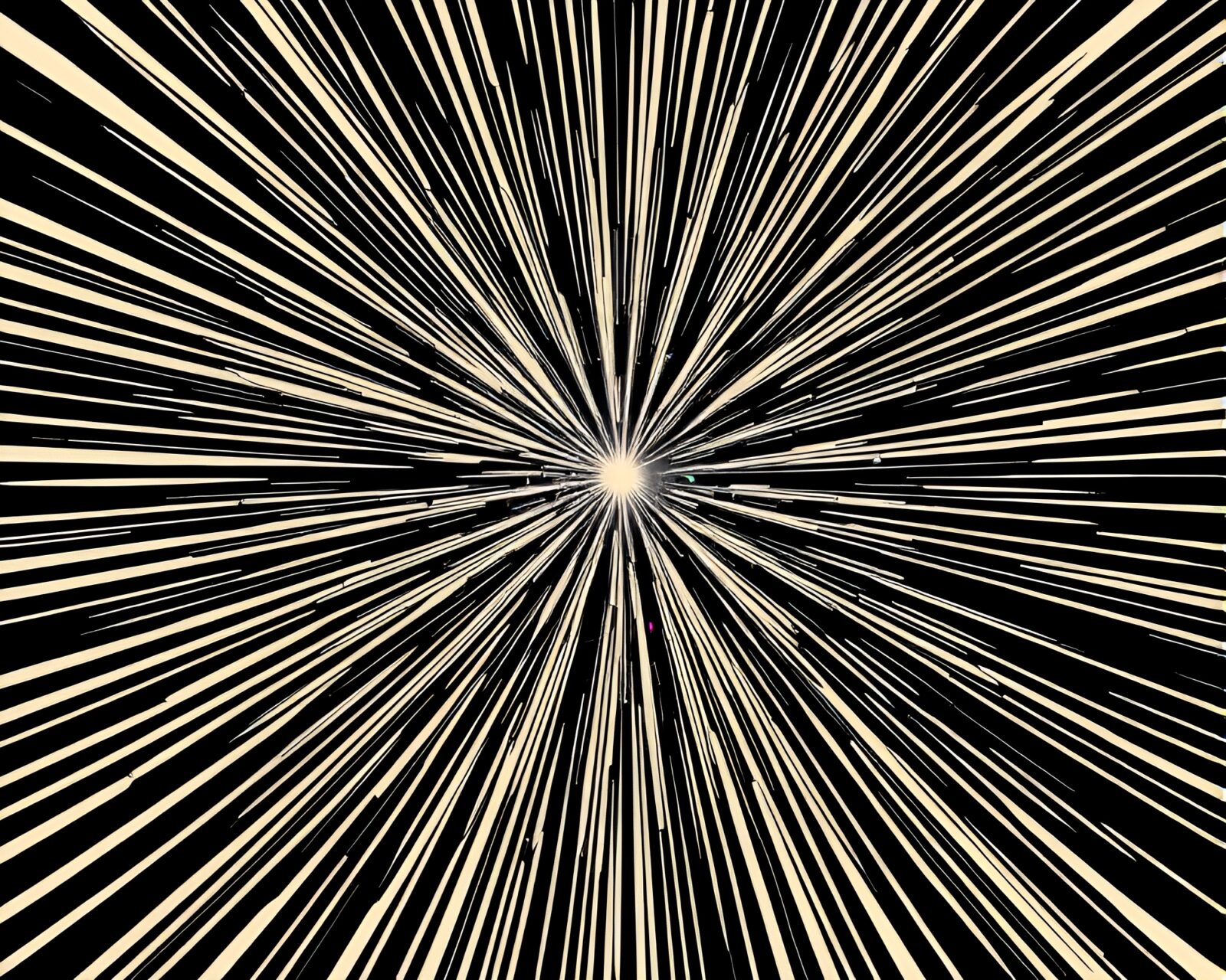 Optical illusion with lens flare bursts in tattoo flash style