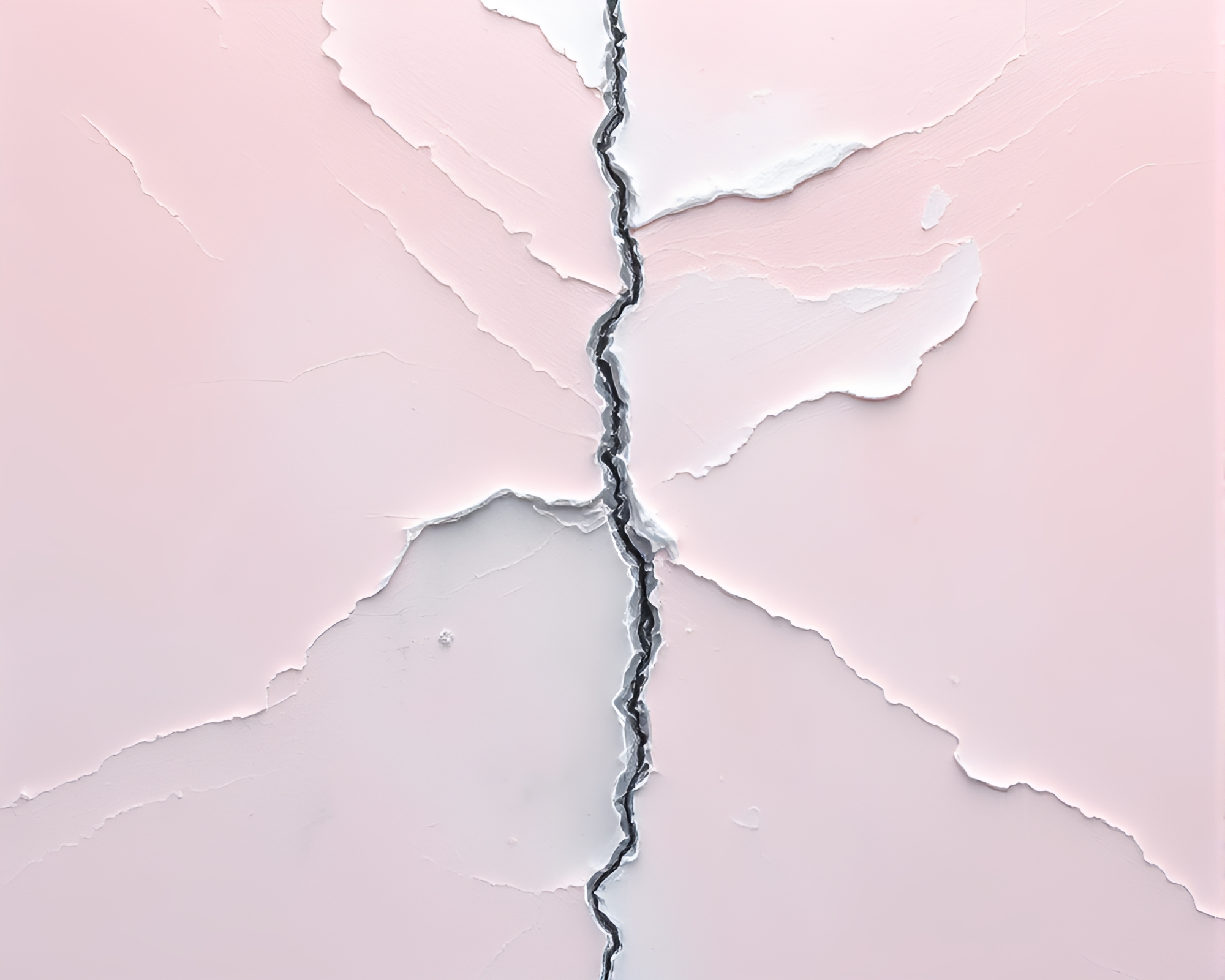 Ley Line Reflections: Blush Pink Ice Crack Art – free AI stock image