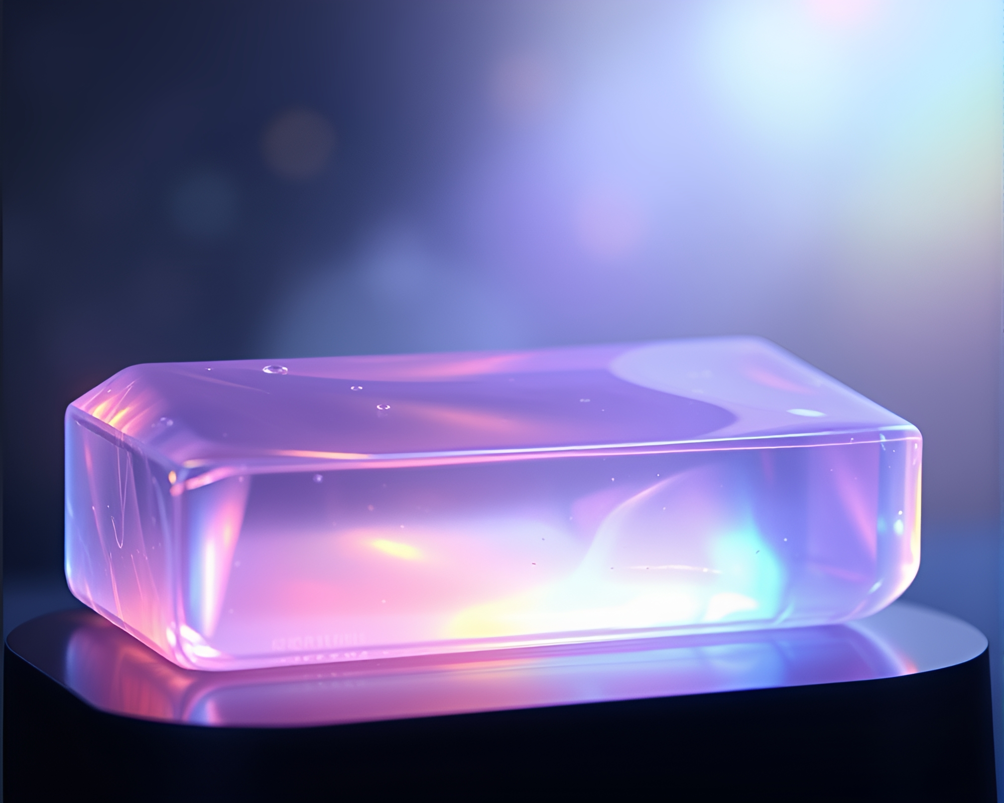 Iridescent Baguette in Digital Twilight Medical Illustration – free AI stock image