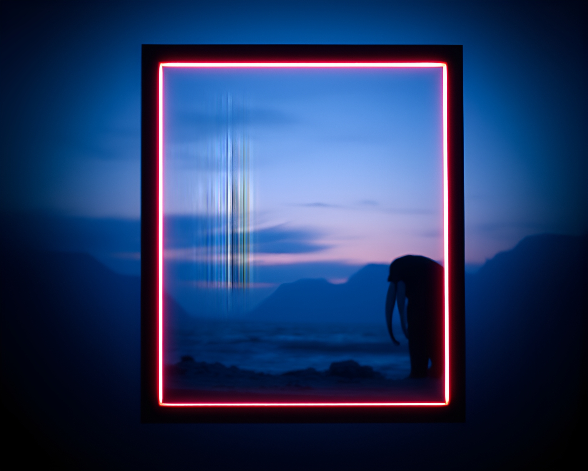 Enigmatic Twilight Walrus Chiaroscuro – free AI stock image