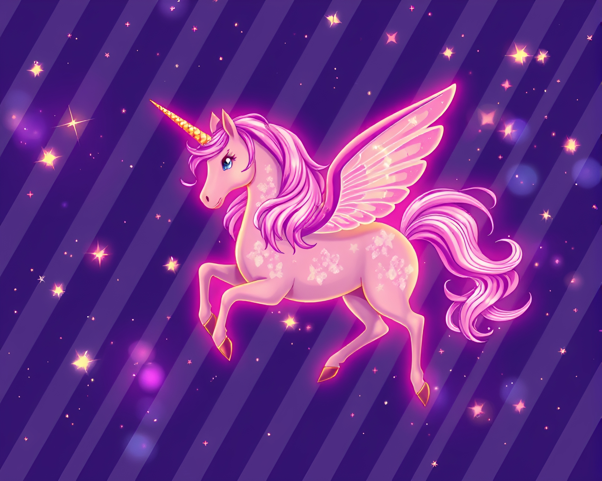 Manga Centaur in Striped Sparkling Forest – free AI stock image