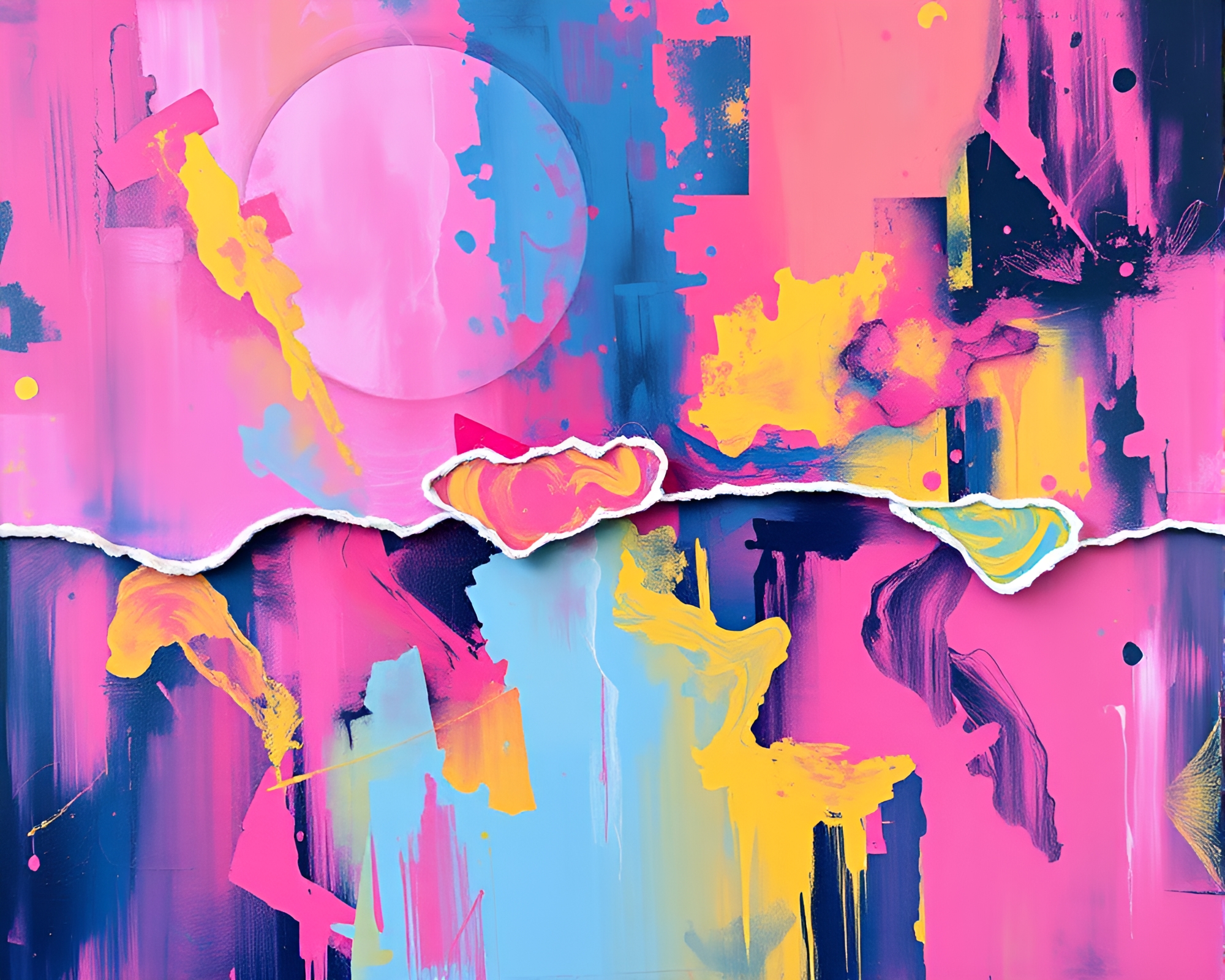 Surreal Trumpet Symphony with Pastel Neon Glow – free AI stock image